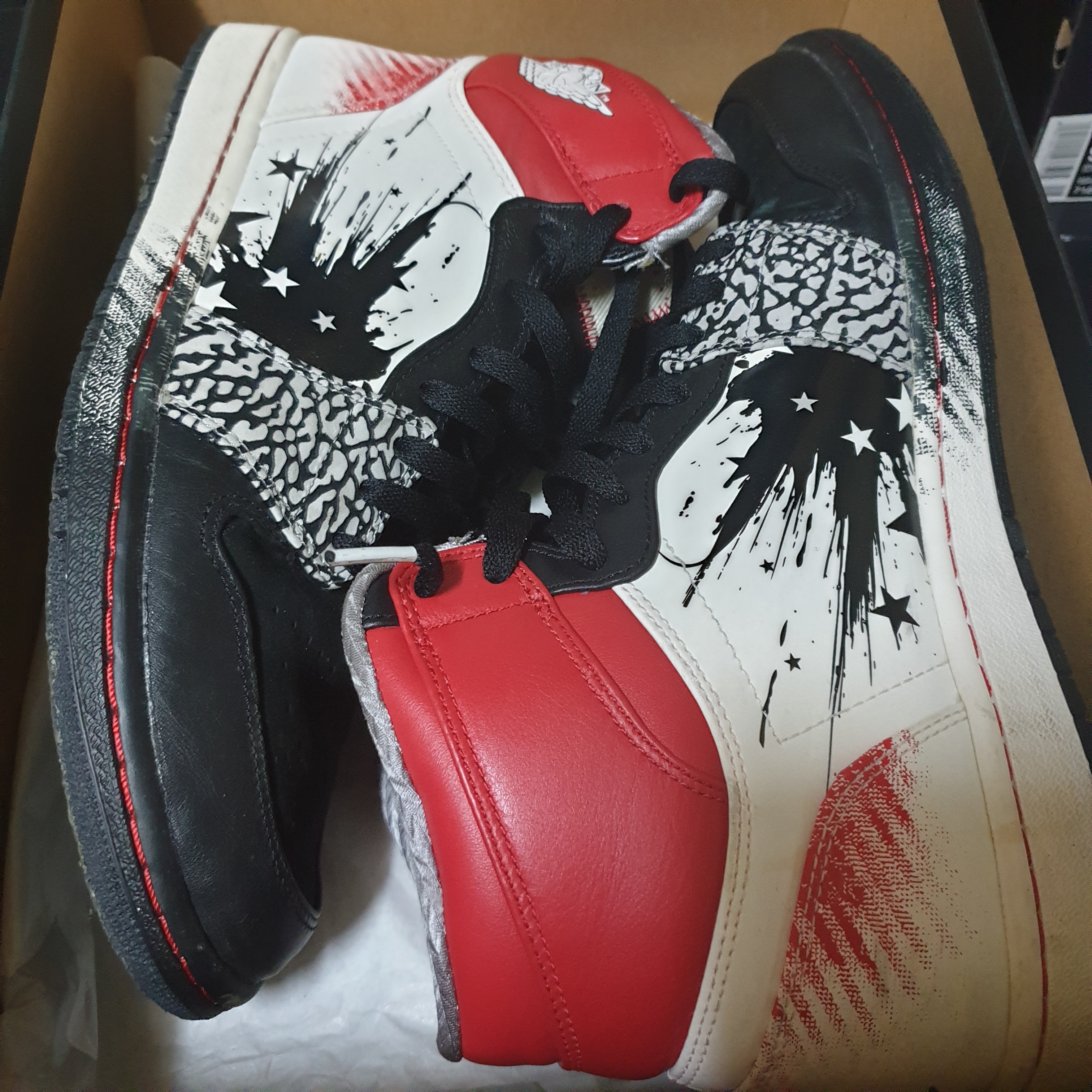 Jordan 1 Retro Dave White Wings for the Future 착용 스타일