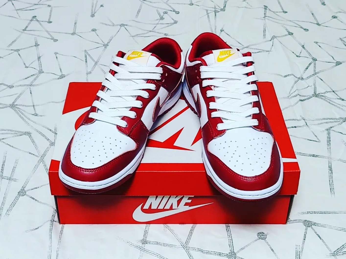 Nike Dunk Low Retro Gym Red 착용 스타일 - 3