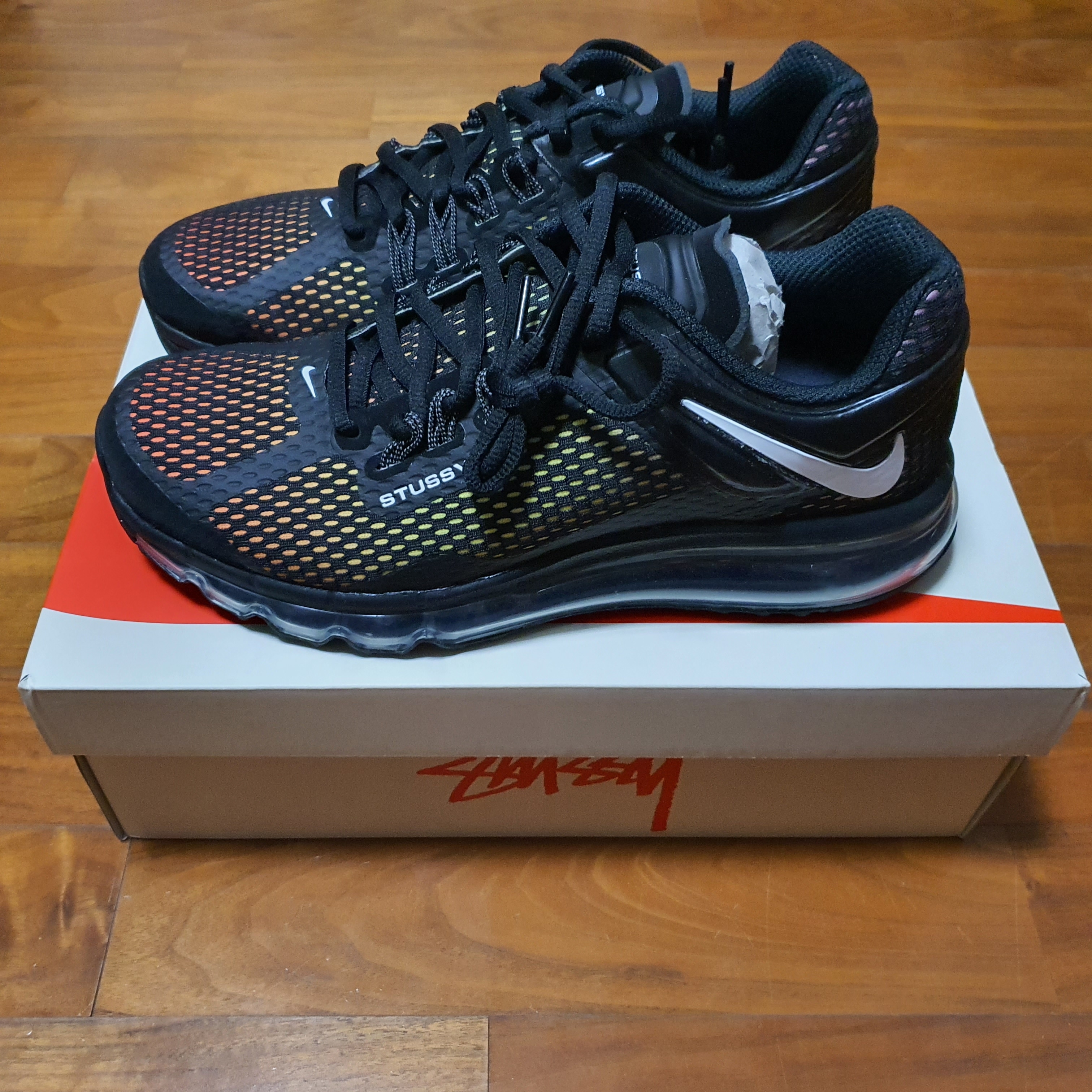 Nike x Stussy Air Max 2013 Black 착용 스타일