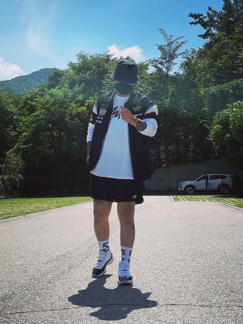 Jordan 11 Retro Concord 2018 착용 스타일
