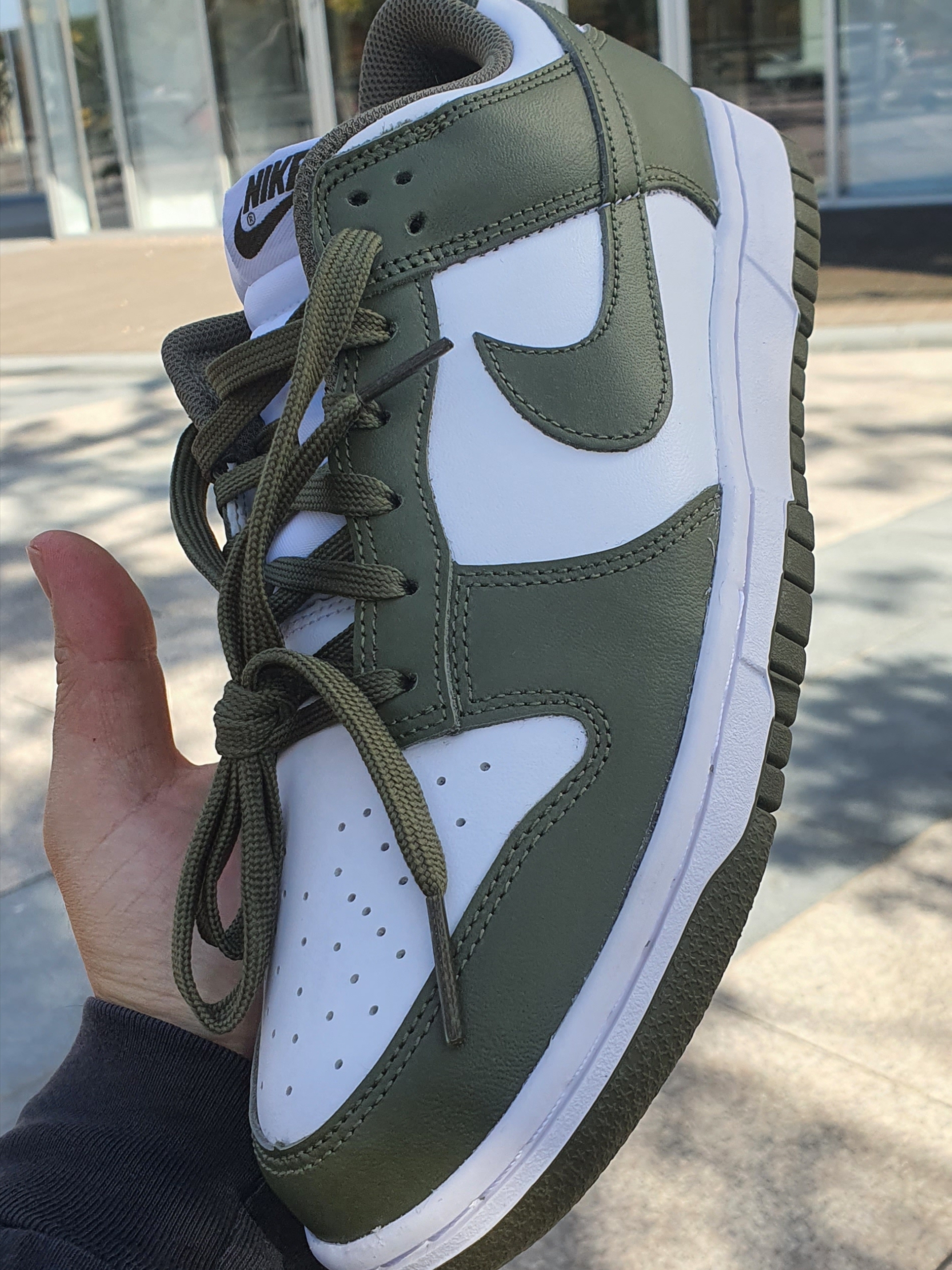 (W) Nike Dunk Low Medium Olive 착용 스타일