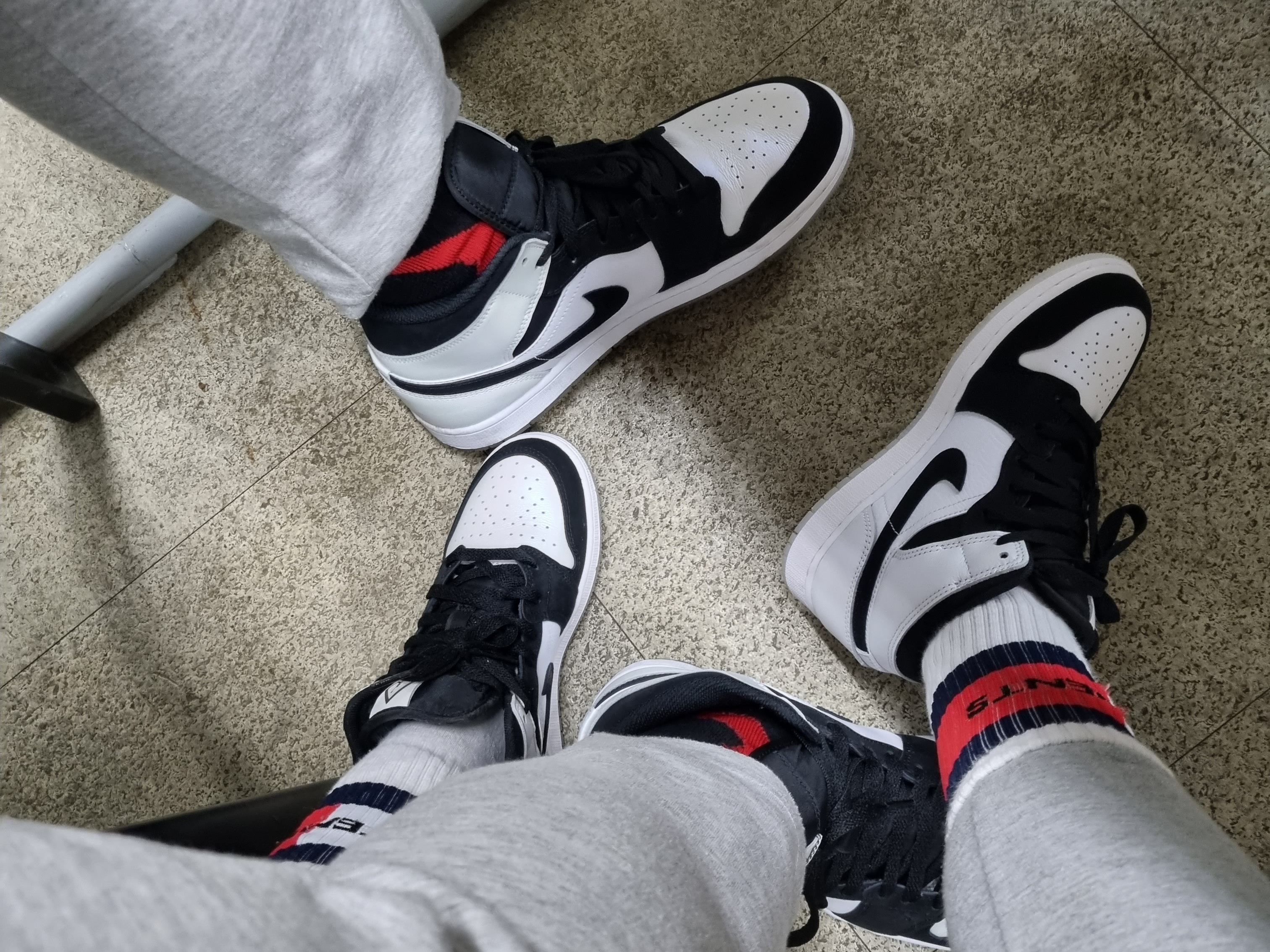 (GS) Jordan 1 Mid SE Diamond, Jordan 1 Mid SE Diamond 착용 스타일
