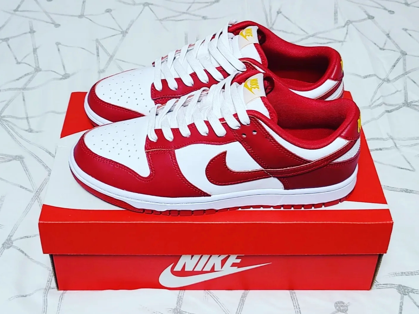 Nike Dunk Low Retro Gym Red 착용 스타일 - 2