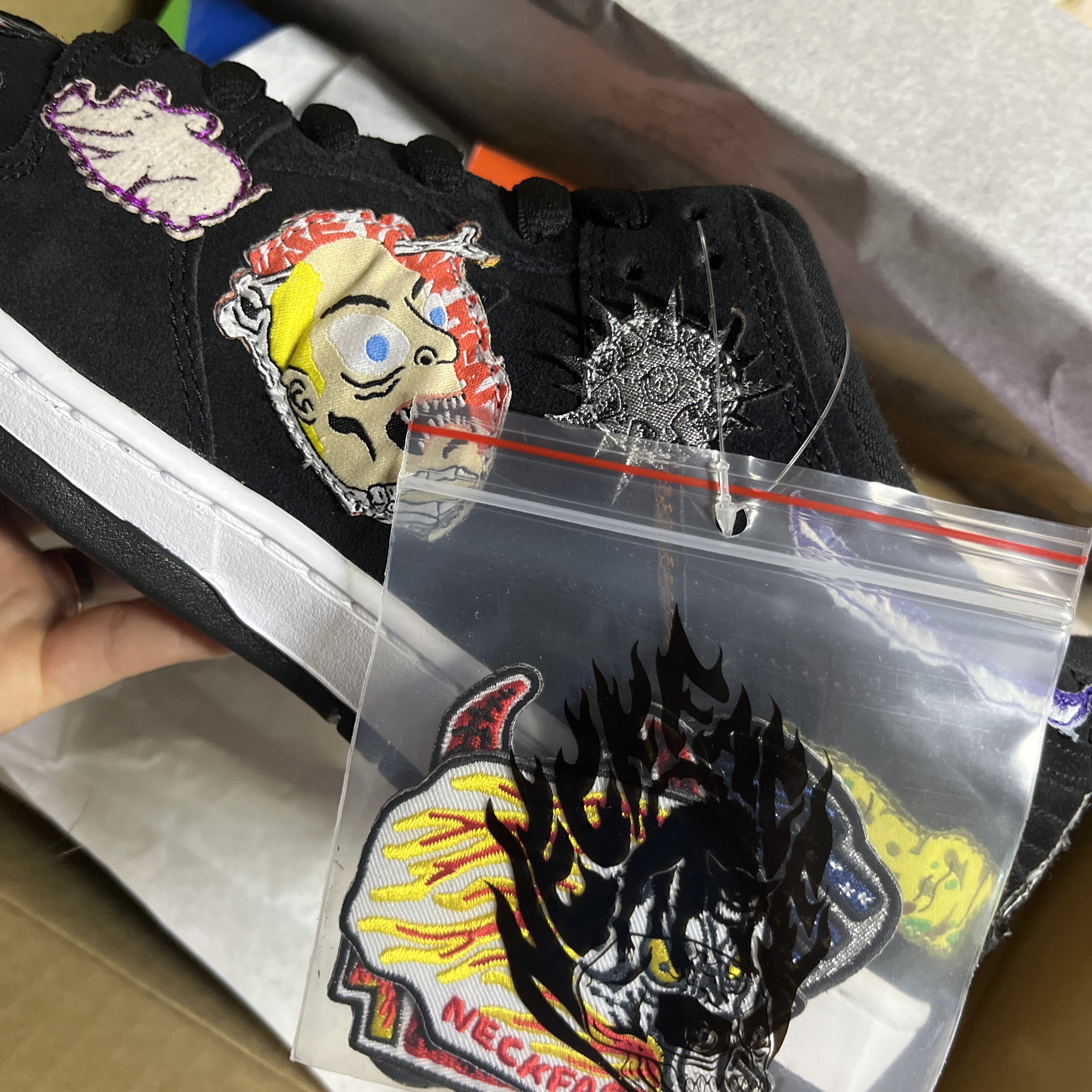 Nike x Neckface SB Dunk Low Pro Black 착용 스타일