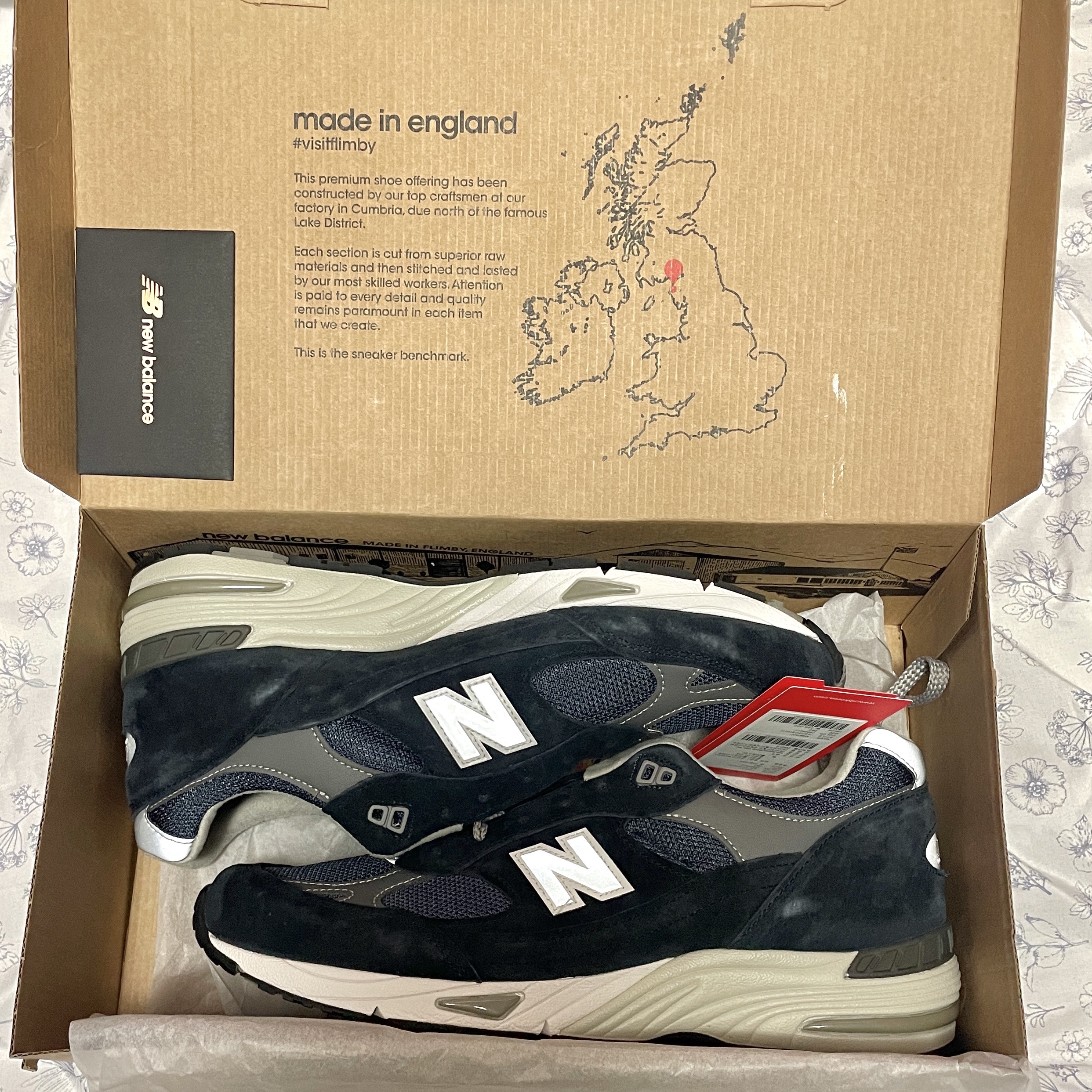 New Balance 991 Made in UK Navy 착용 스타일