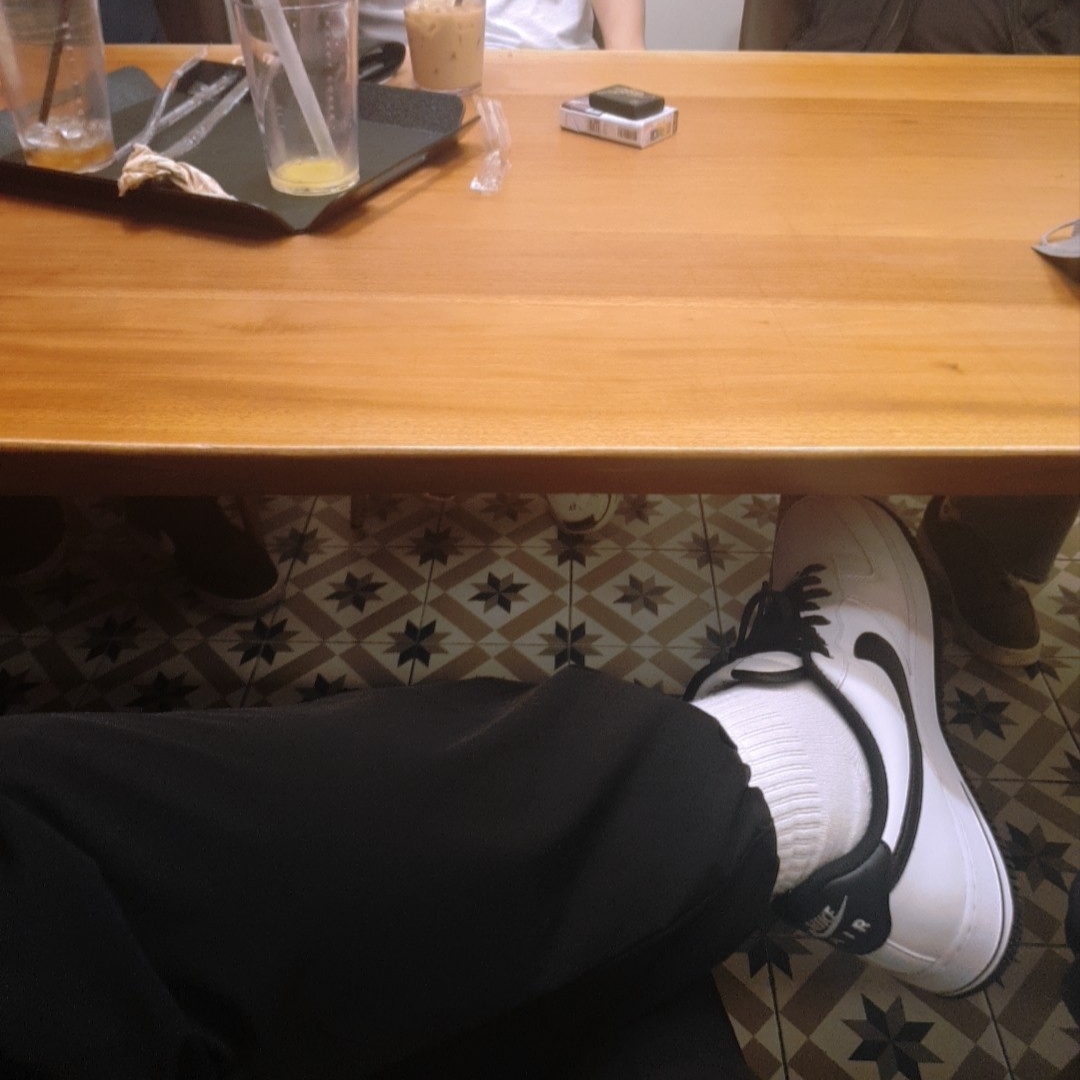 Nike Air Force 1 '07 White Black 착용 스타일
