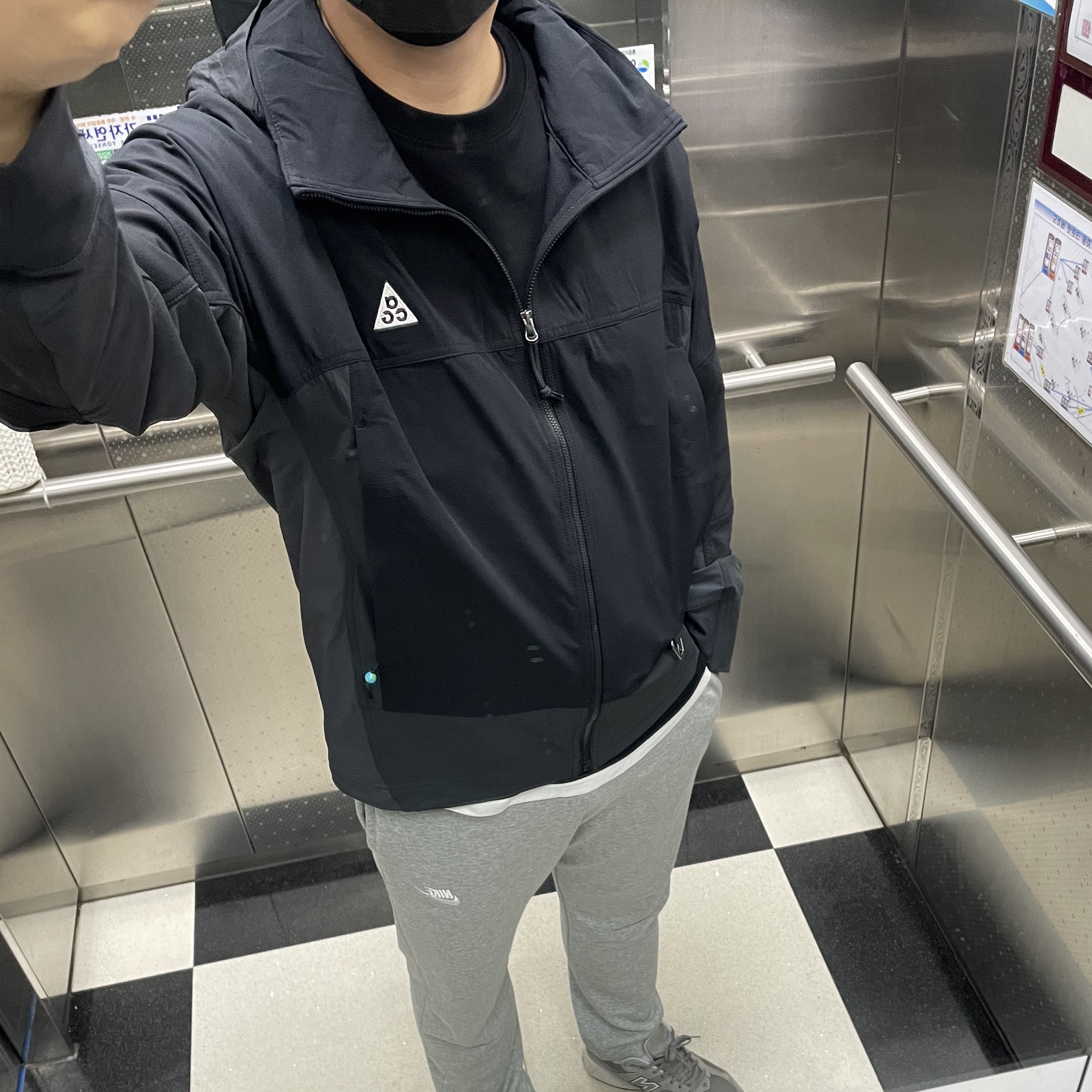 Nike ACG Sun Farer Jacket Black - Asia 착용 스타일 - 1