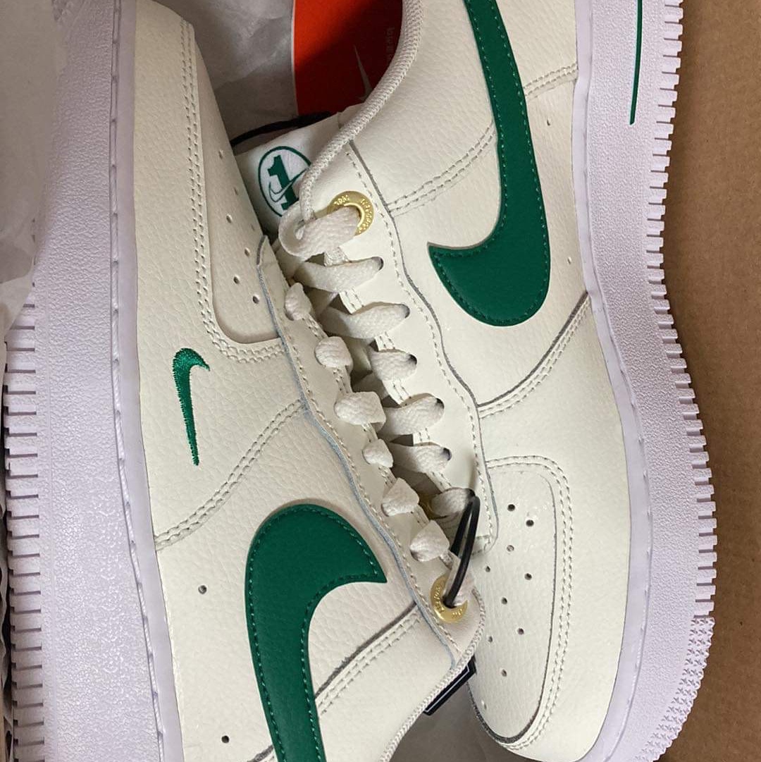 Nike Air Force 1 '07 LV8 40th Anniversary Join Forces Sail Malachite 착용 스타일