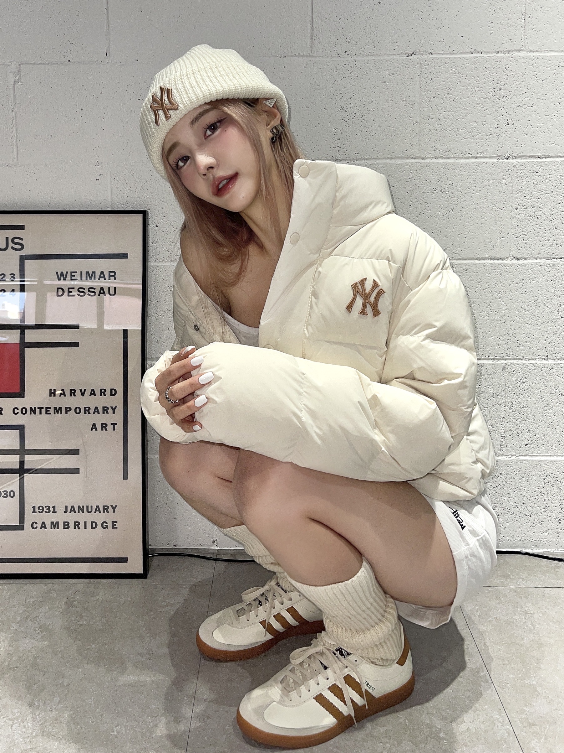 Adidas City Series Triest Cream White 착용 스타일 - 1