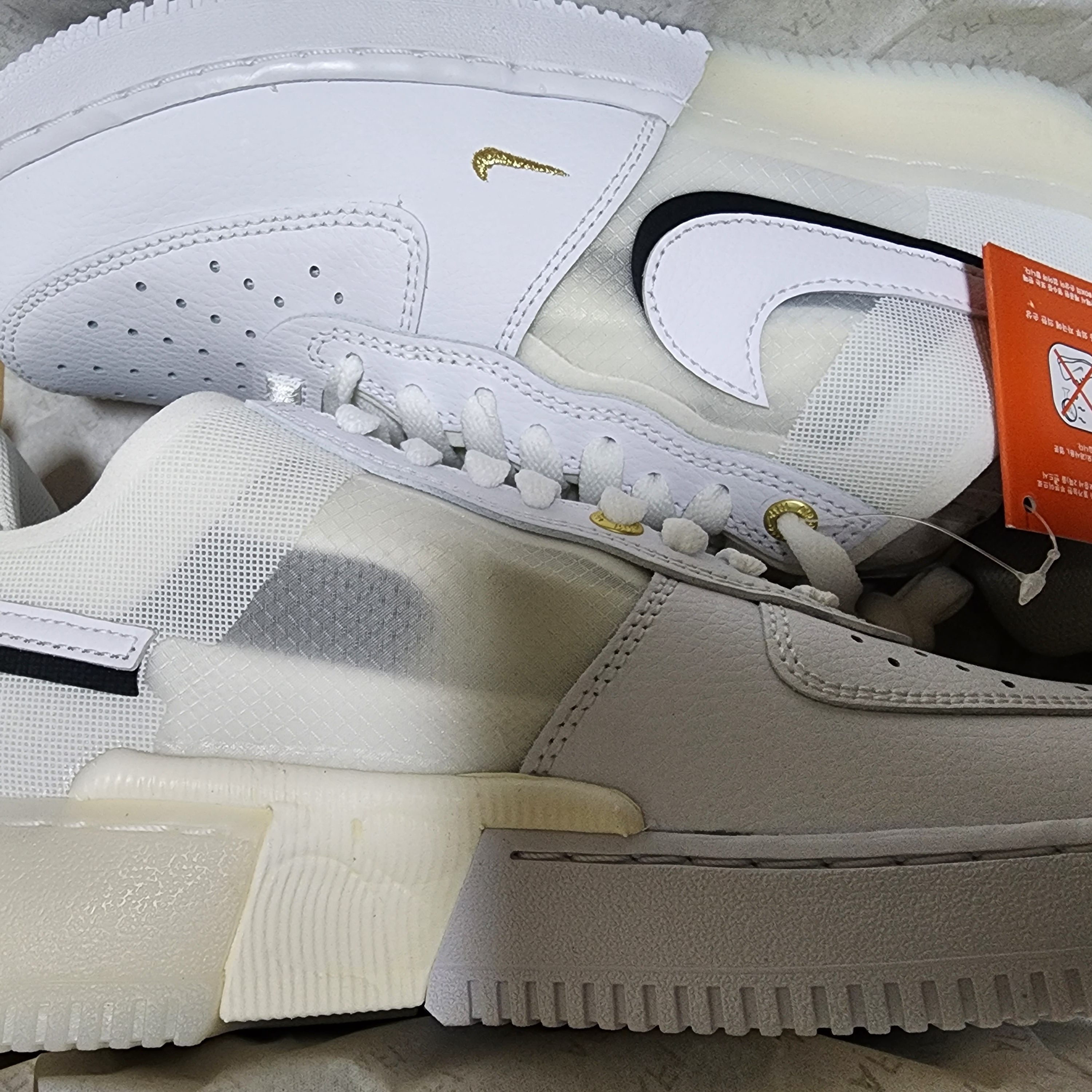 Nike Air Force 1 React 40th Anniversary Join Forces 착용 스타일 - 1