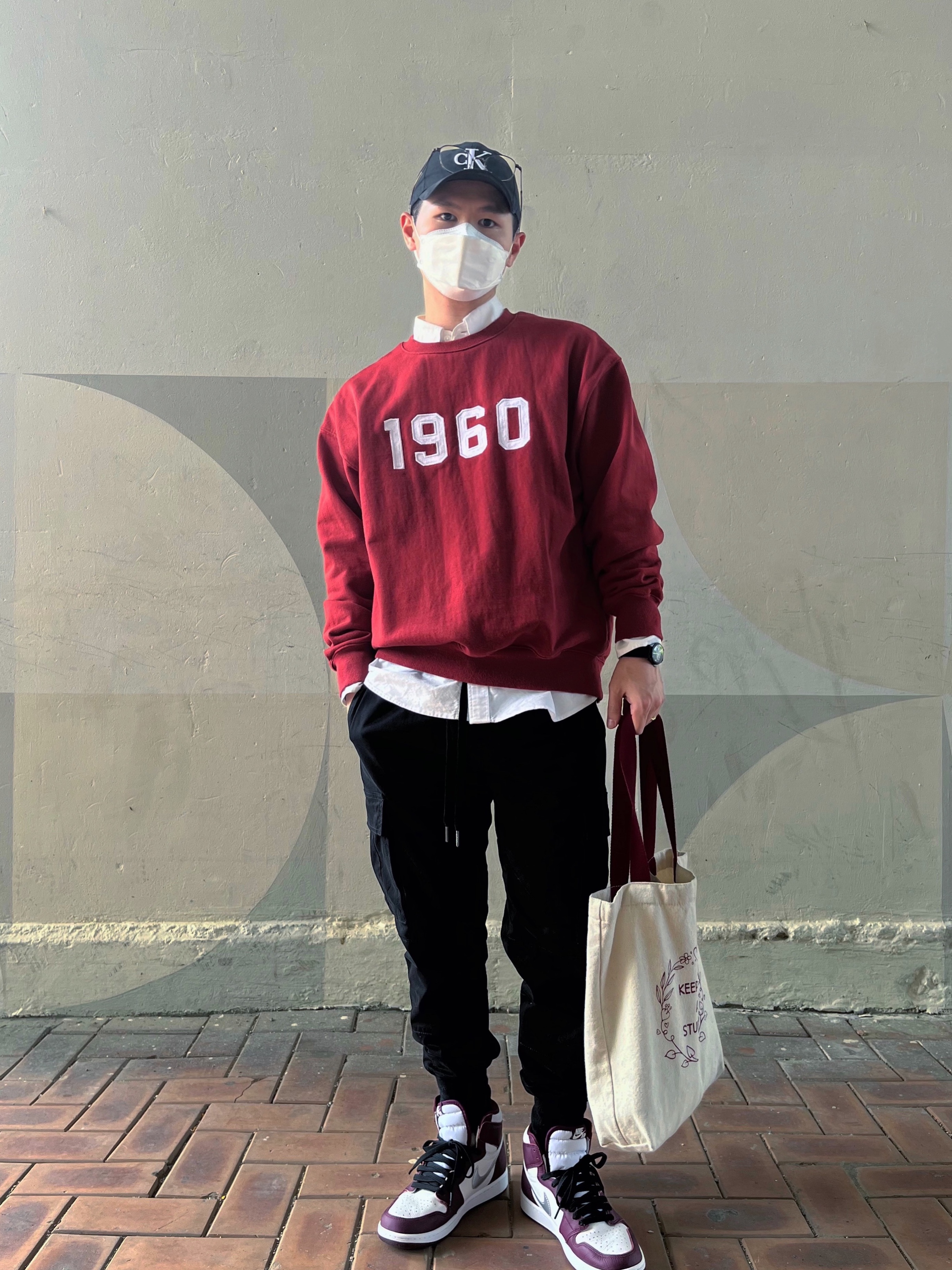Jordan 1 Retro High OG Bordeaux 착용 스타일