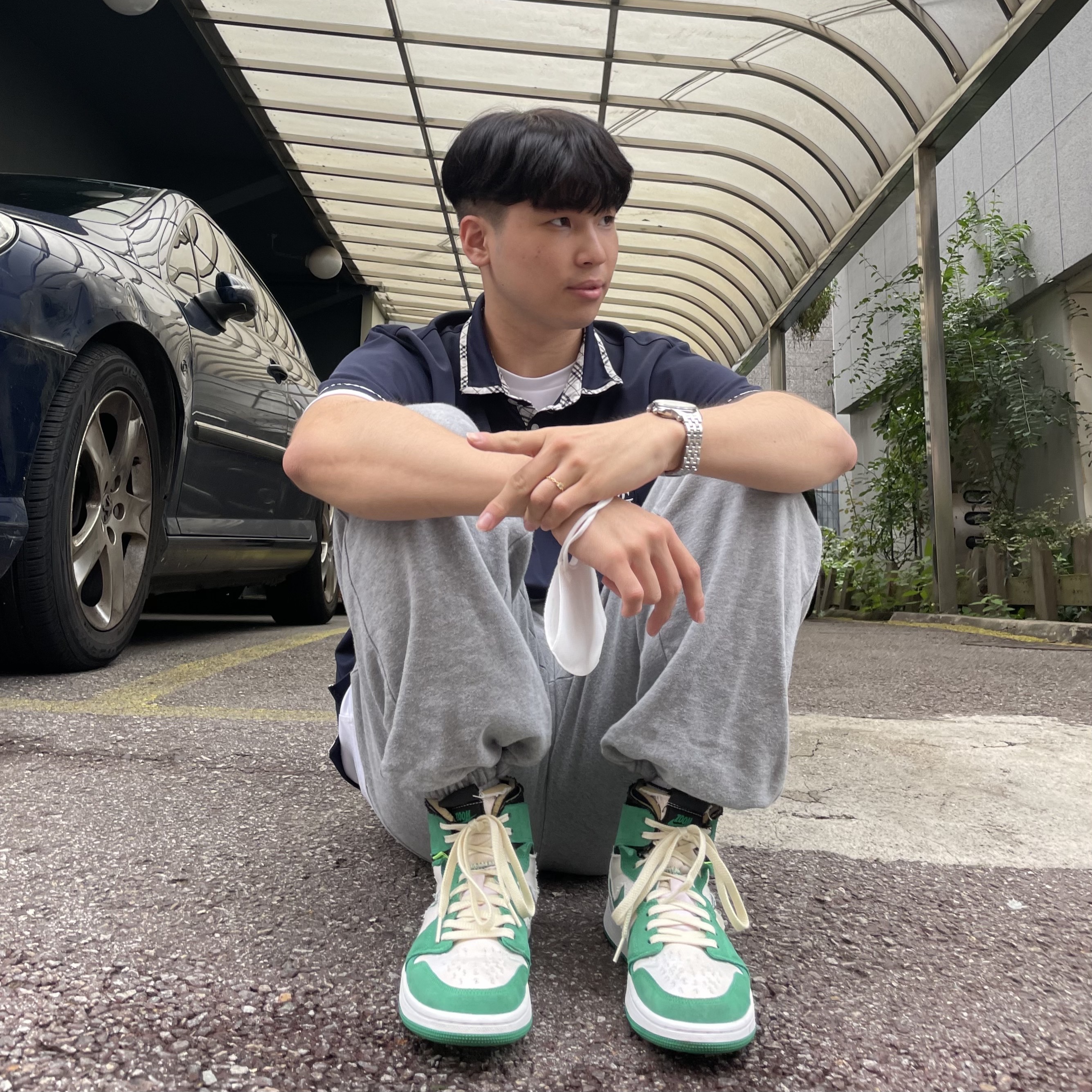 Jordan 1 Zoom Air CMFT Stadium Green 착용 스타일