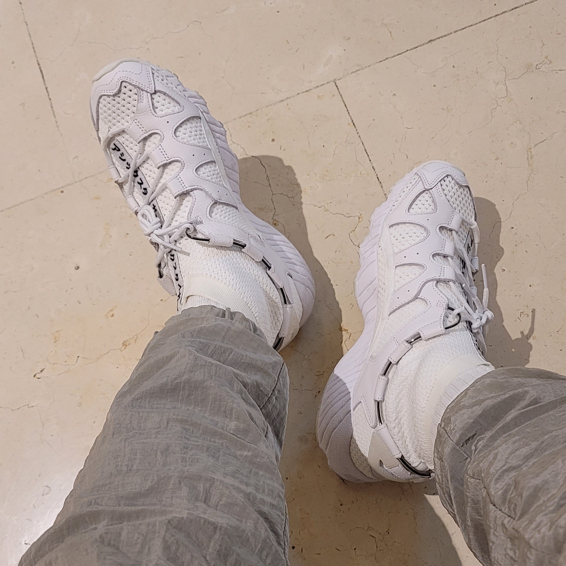 Asics Gel-Mai Knit MT White 착용 스타일 - 1