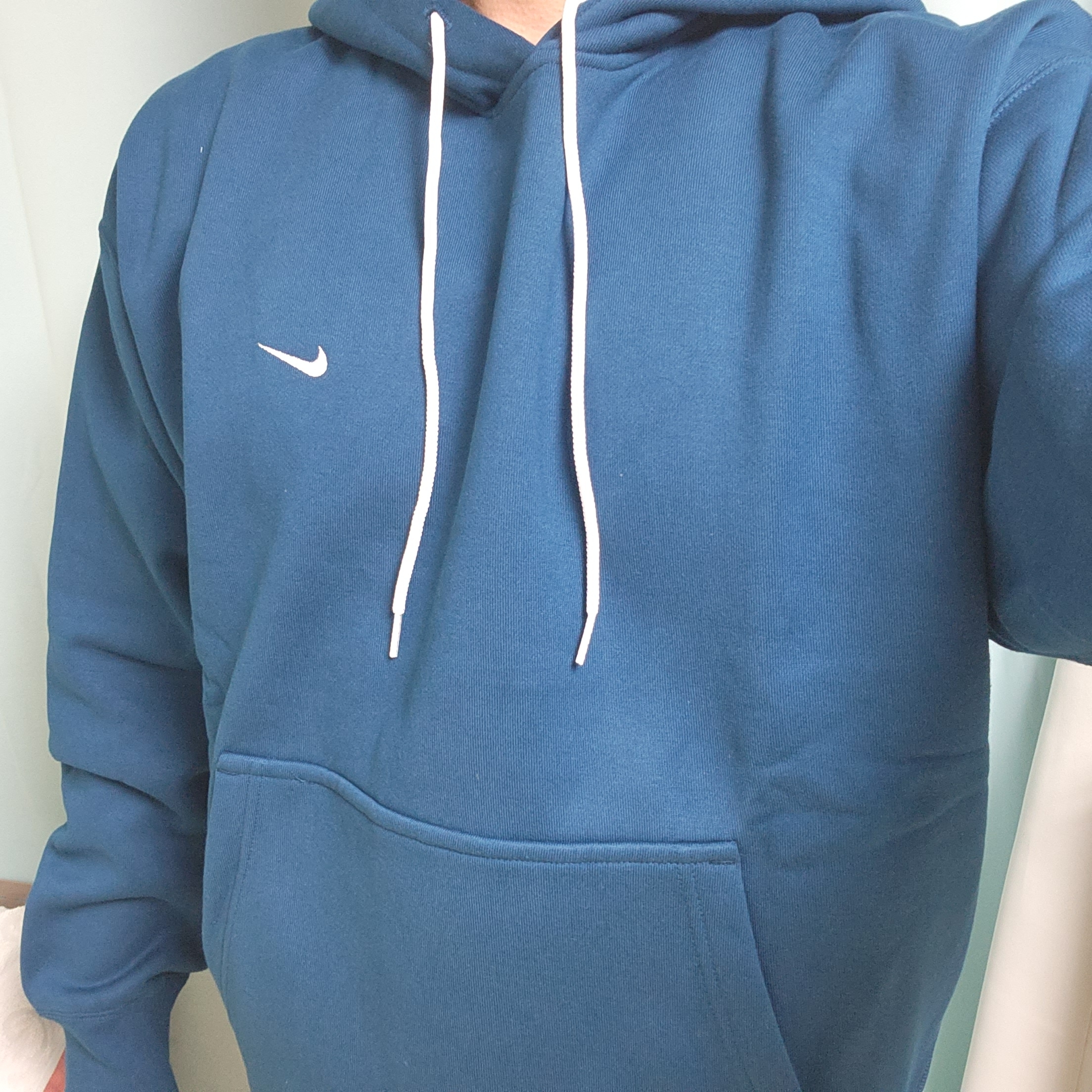 Nike NRG Solo Swoosh Fleece Hoodie Valerian Blue - Asia 착용 스타일