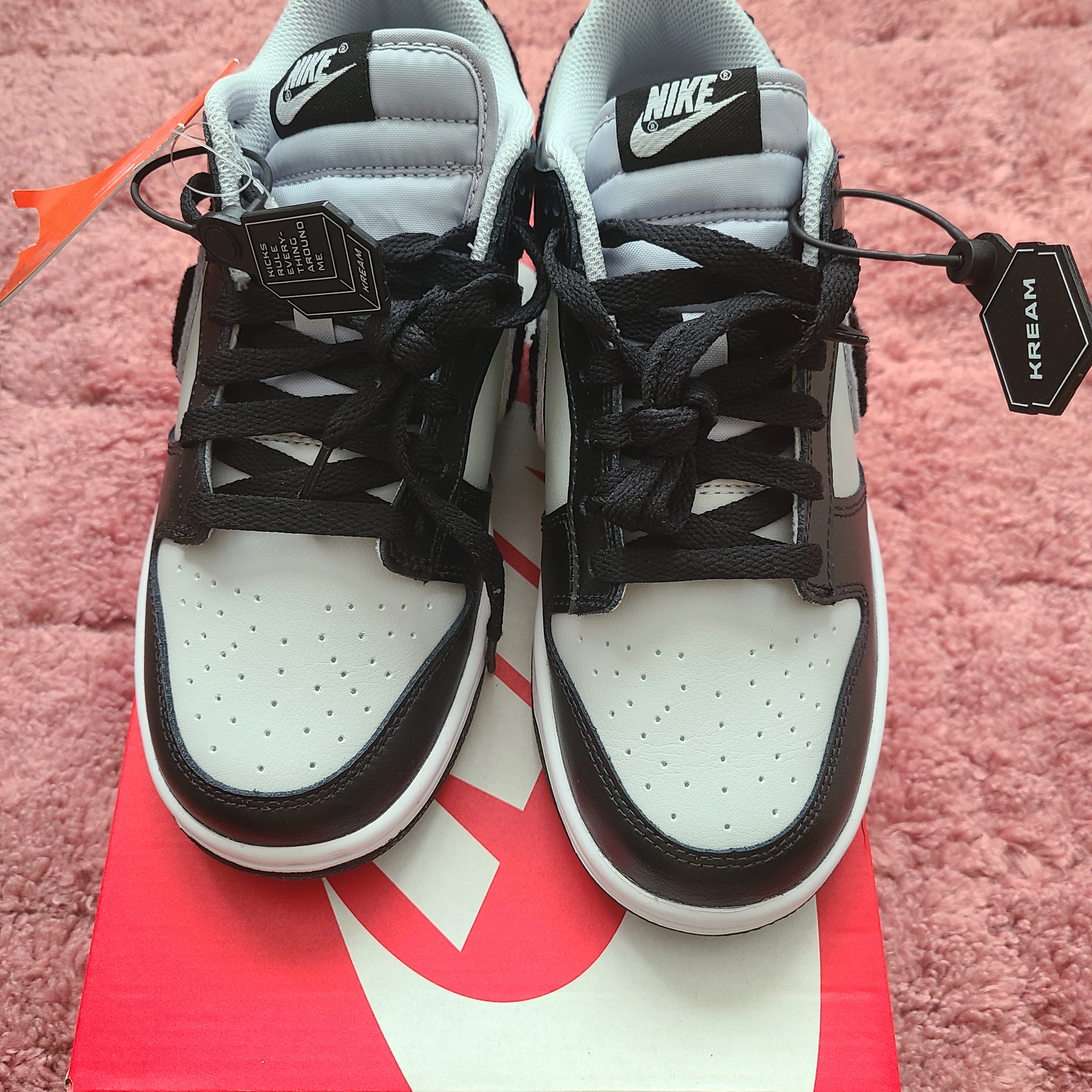 Nike Dunk Low Retro Grey Fog Black 착용 스타일 - 1