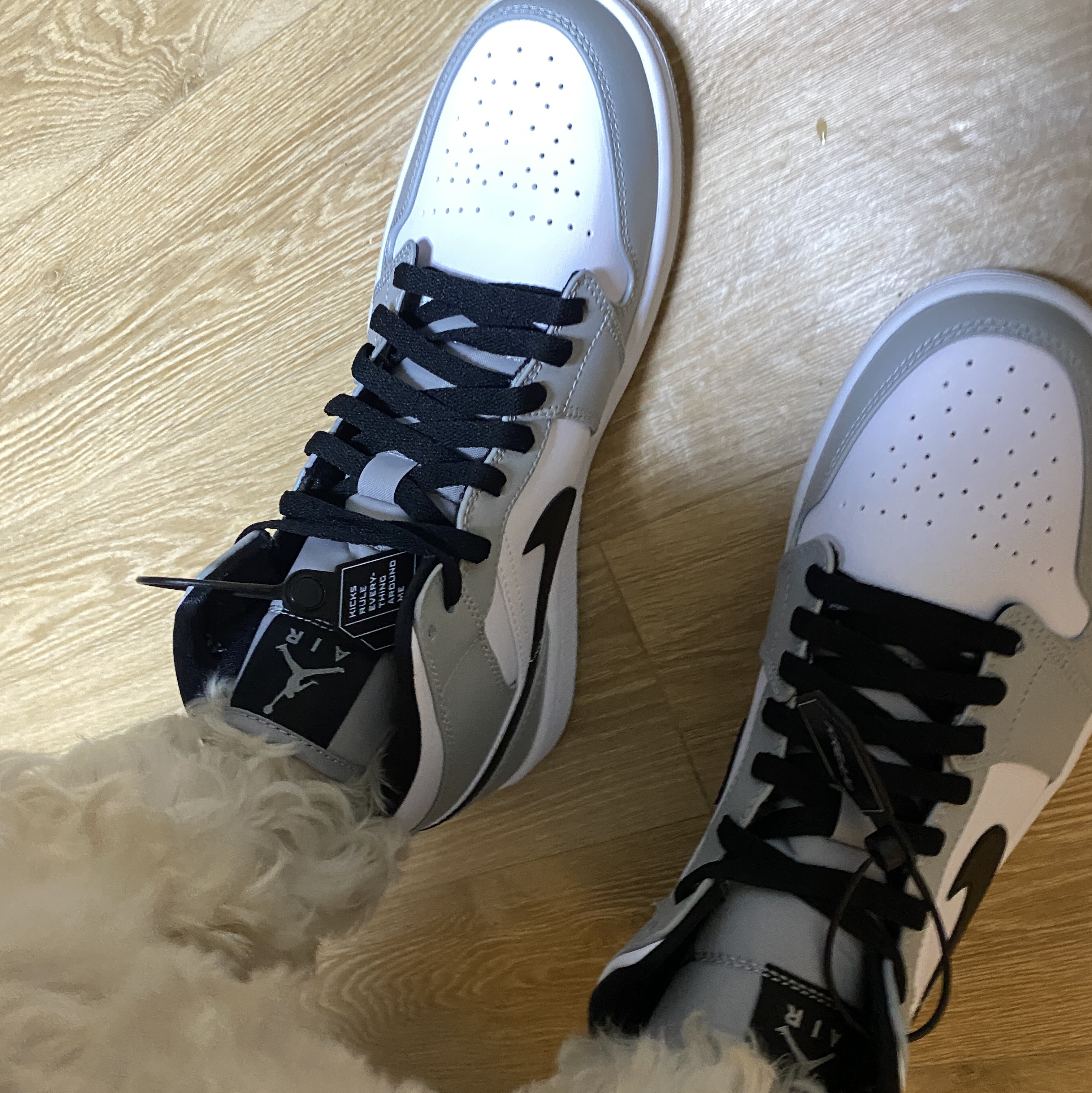 Jordan 1 Mid Light Smoke Grey 착용 스타일