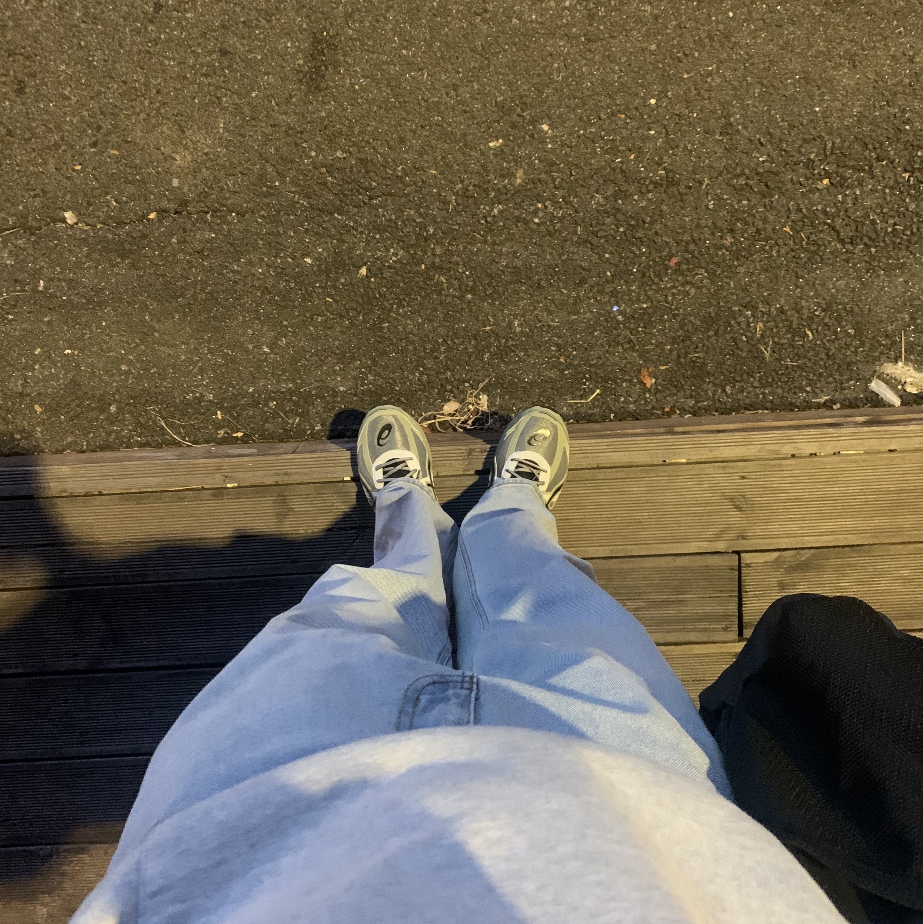 Asics Jog 100 S Sheet Rock - 2E Wide 착용 스타일