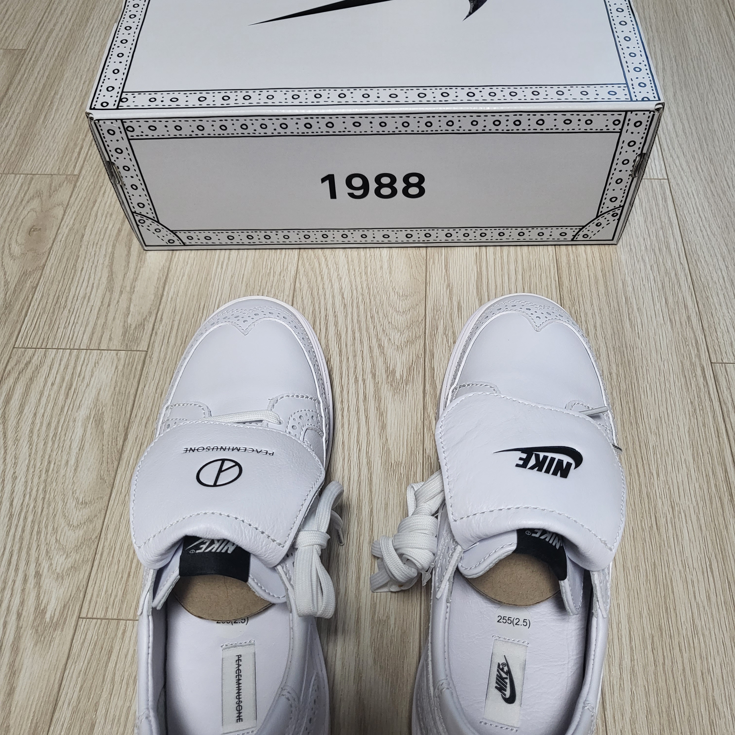 Nike x Peaceminusone Kwondo1 White 착용 스타일 - 2