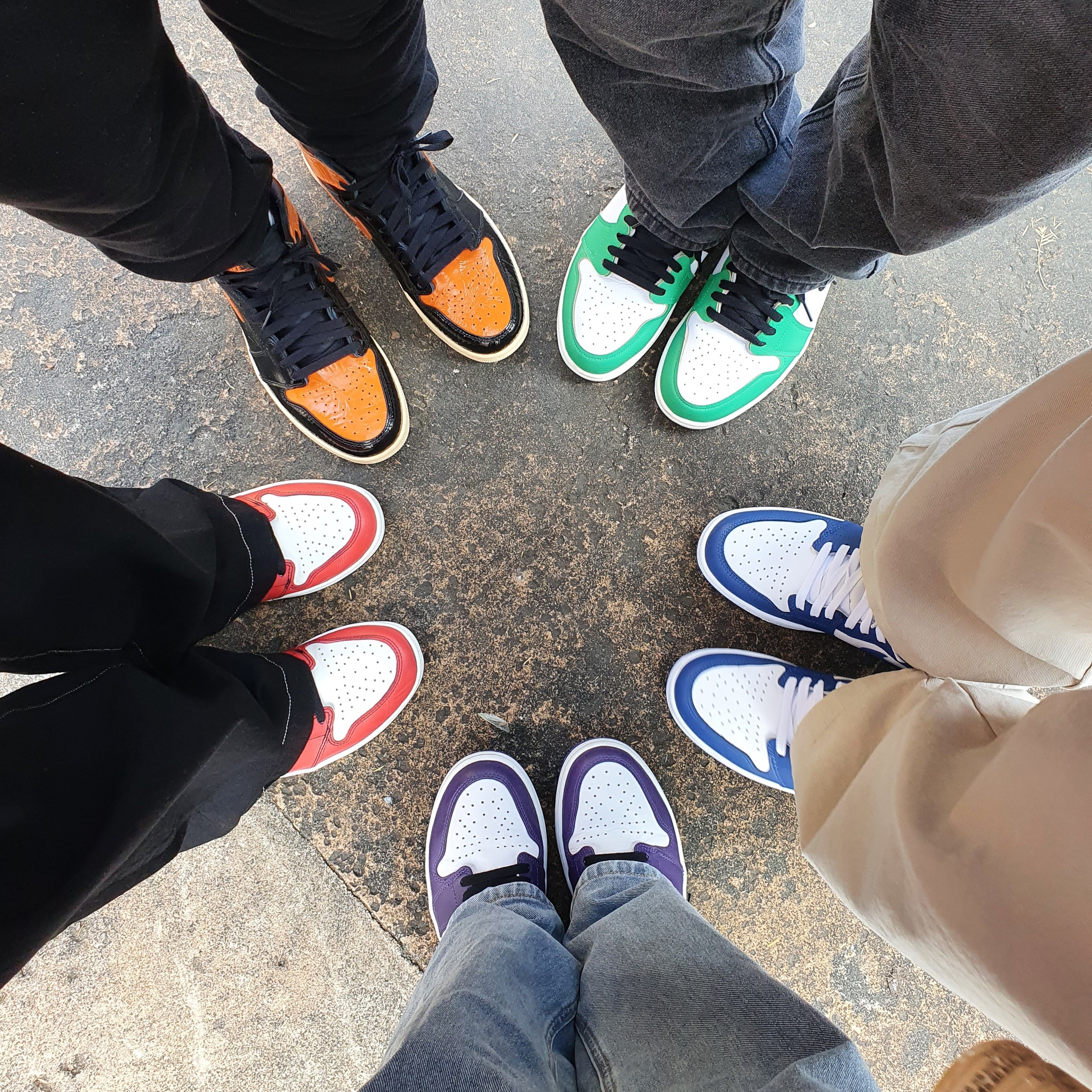 Jordan 1 Retro High OG Court Purple 2020, Jordan 1 Retro Storm Blue 착용 스타일 - 2