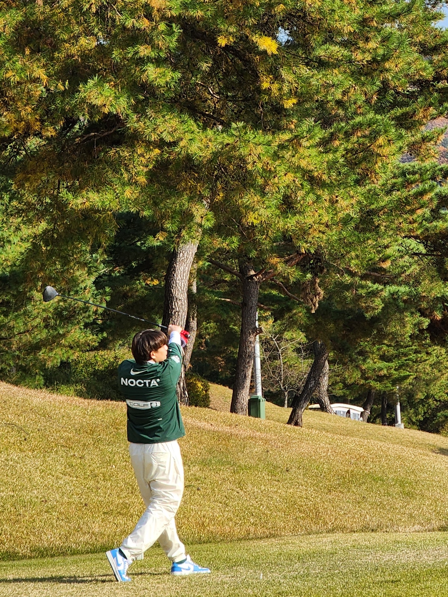 Nike x Drake Nocta Golf Crewneck Top Green - US/EU, Nike x Drake Nocta Golf Pants Sail - US/EU 착용 스타일 - 2