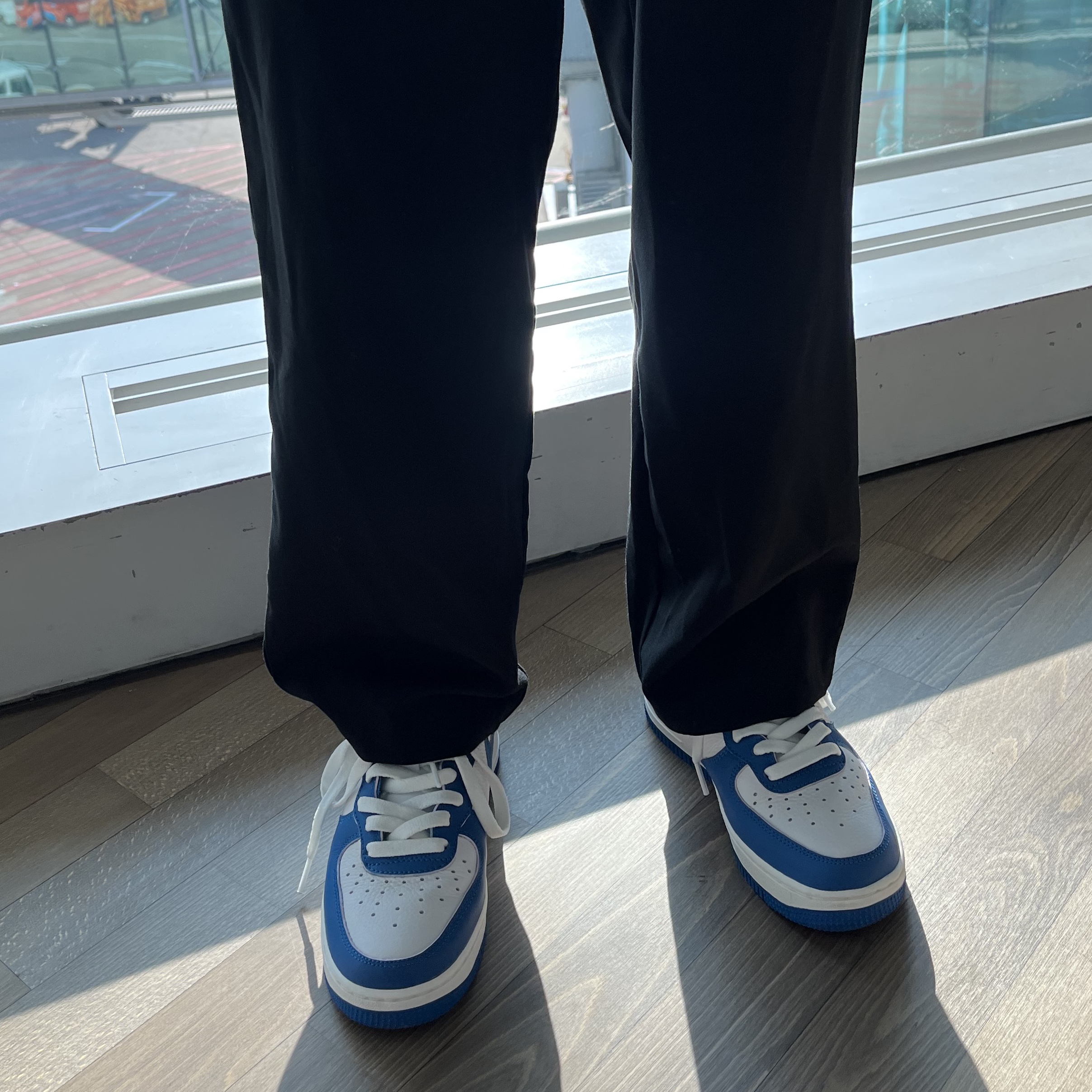 (W) Nike Air Force 1 Mid '07 Military Blue and Doll 착용 스타일 - 3