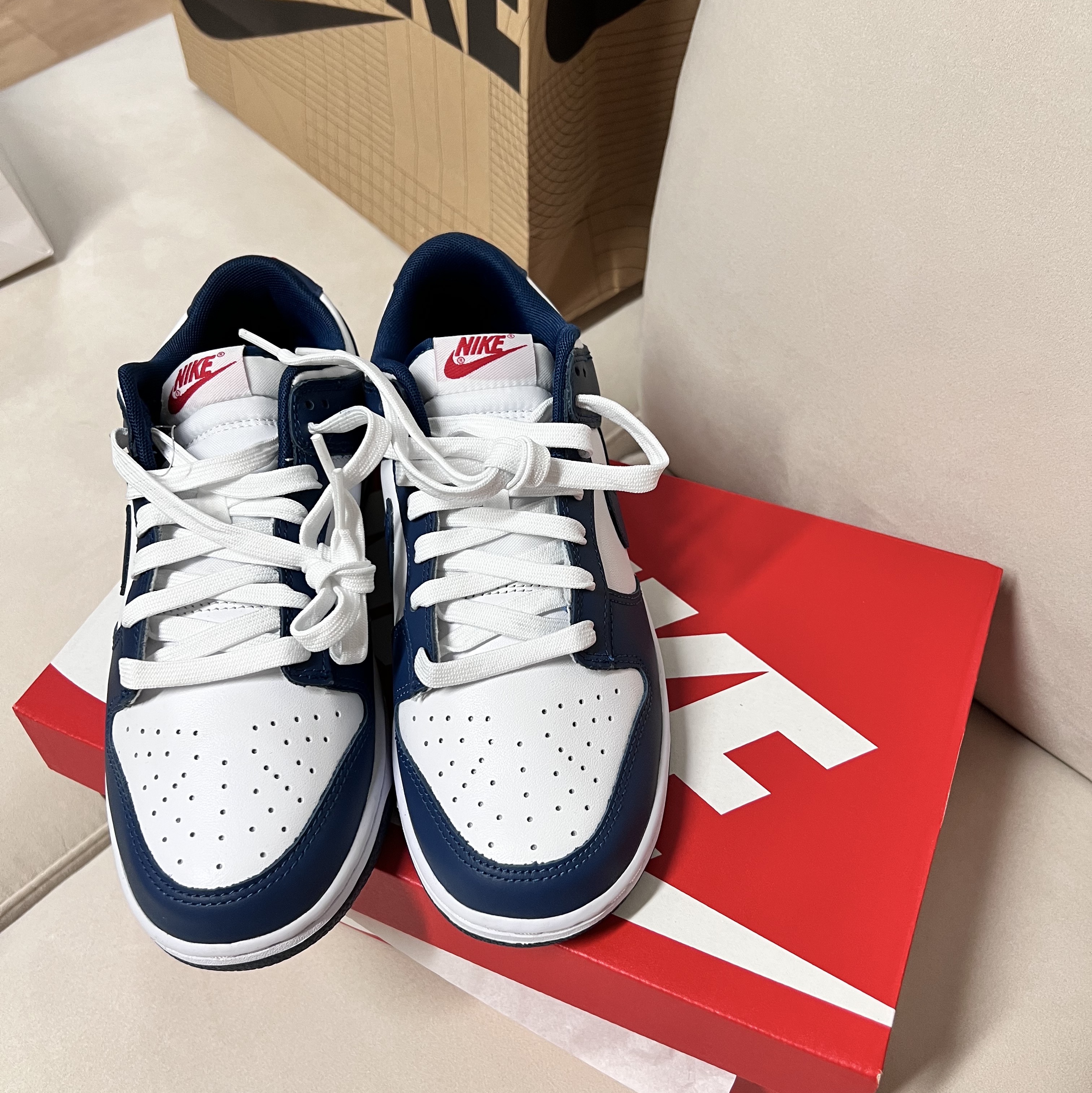 Nike Dunk Low Retro Valerian Blue 착용 스타일 - 2