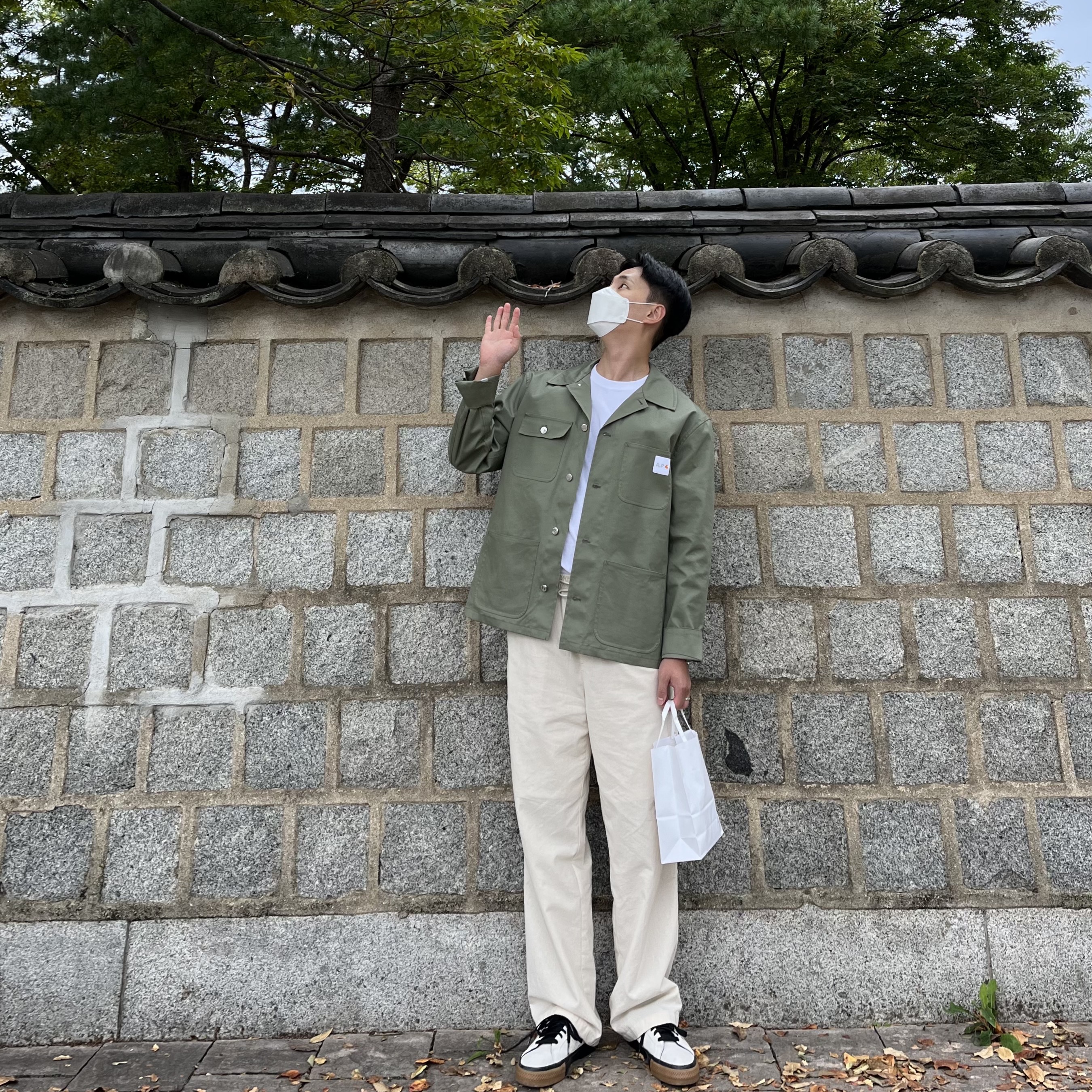 Converse x Carhartt WIP One Star Pro Low White 착용 스타일