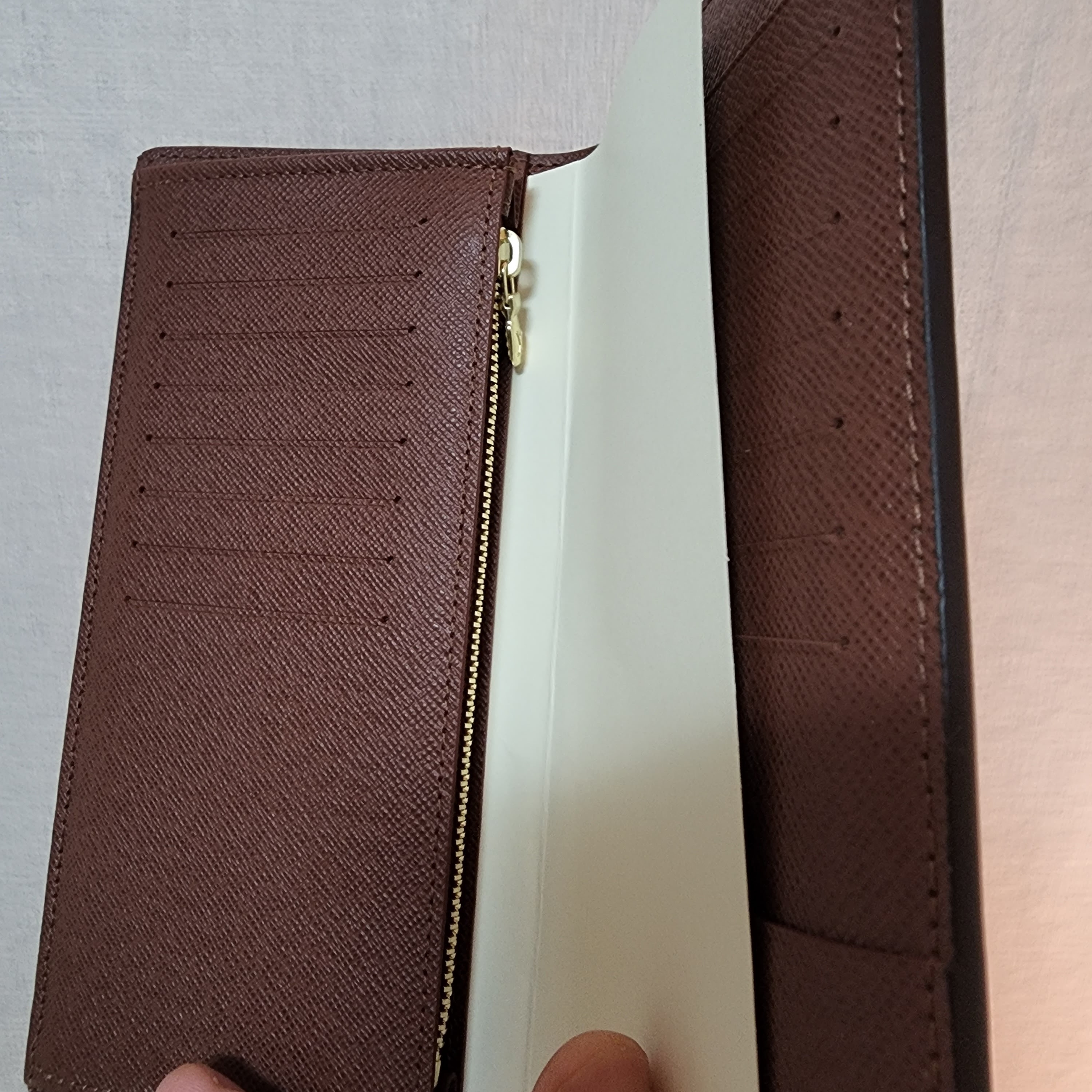 Louis Vuitton Brazza Wallet Monogram 착용 스타일 - 4
