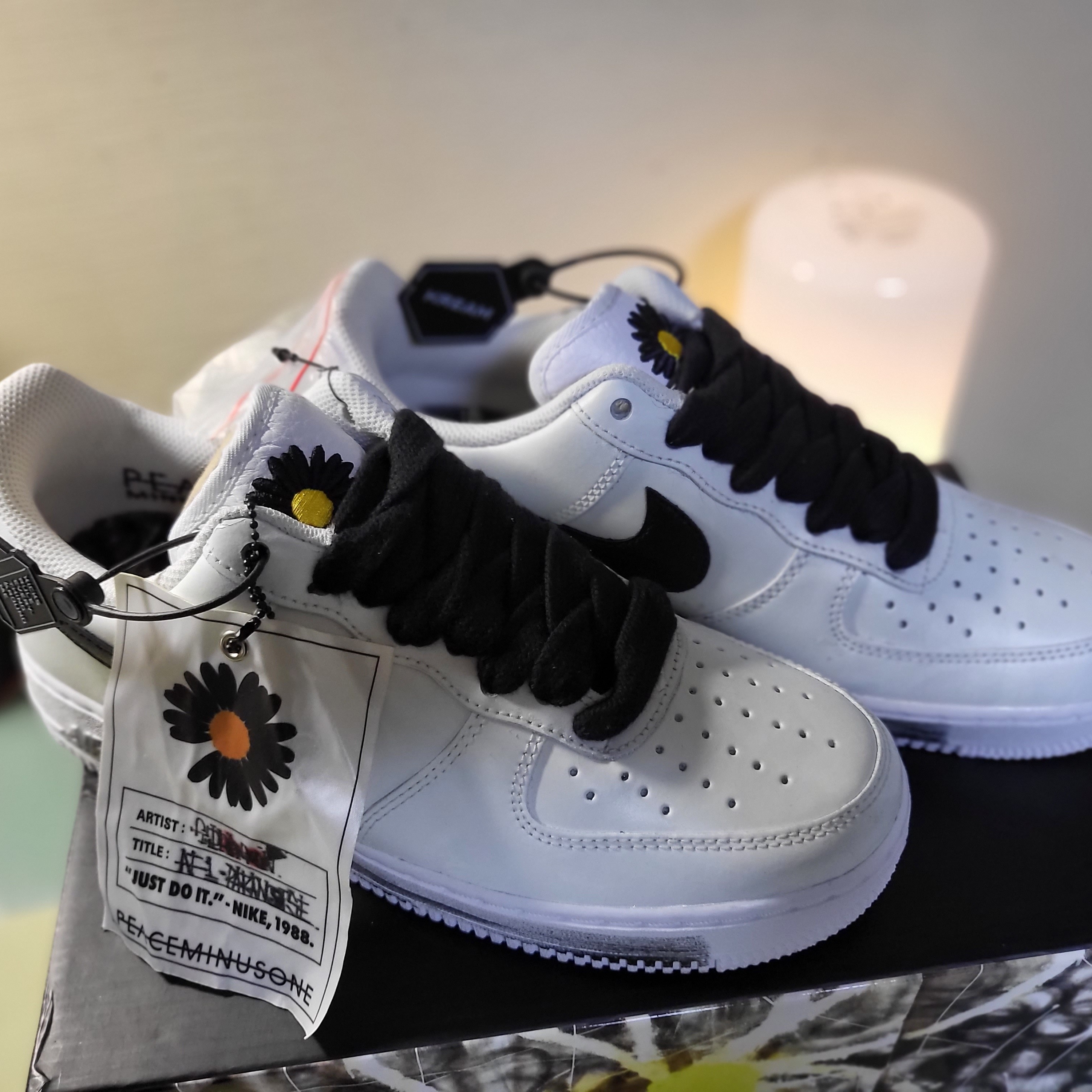 Nike x Peaceminusone Air Force 1 Low Para-Noise 2.0 착용 스타일 - 1
