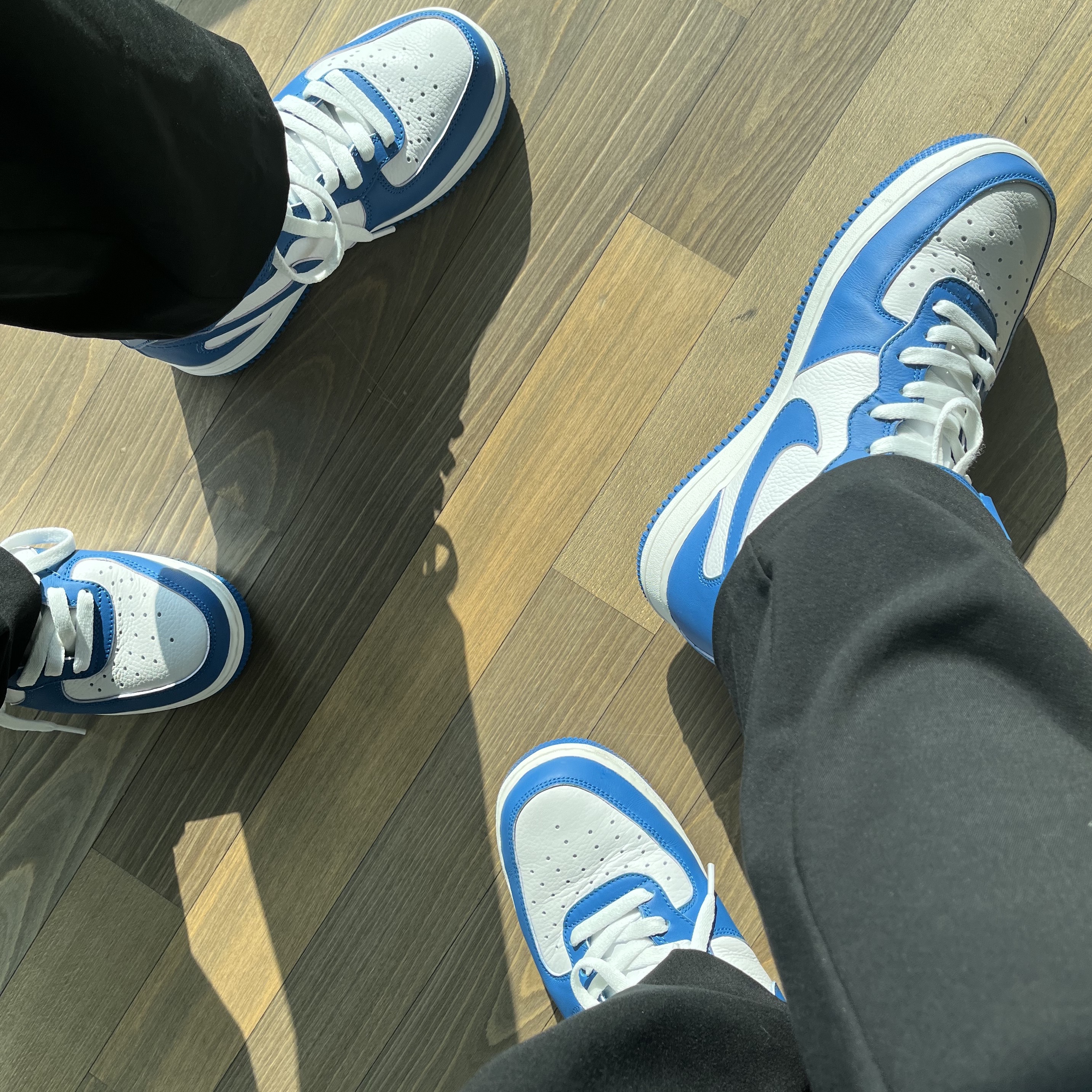 (W) Nike Air Force 1 Mid '07 Military Blue and Doll 착용 스타일 - 2