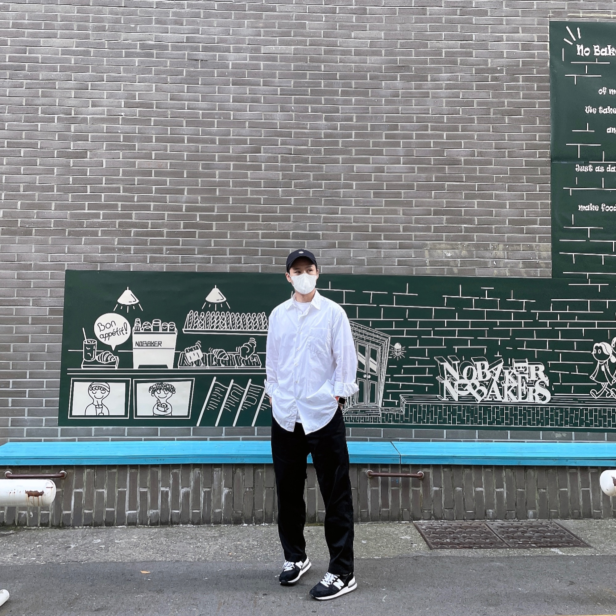New Balance 990v1 Made in USA Black 착용 스타일