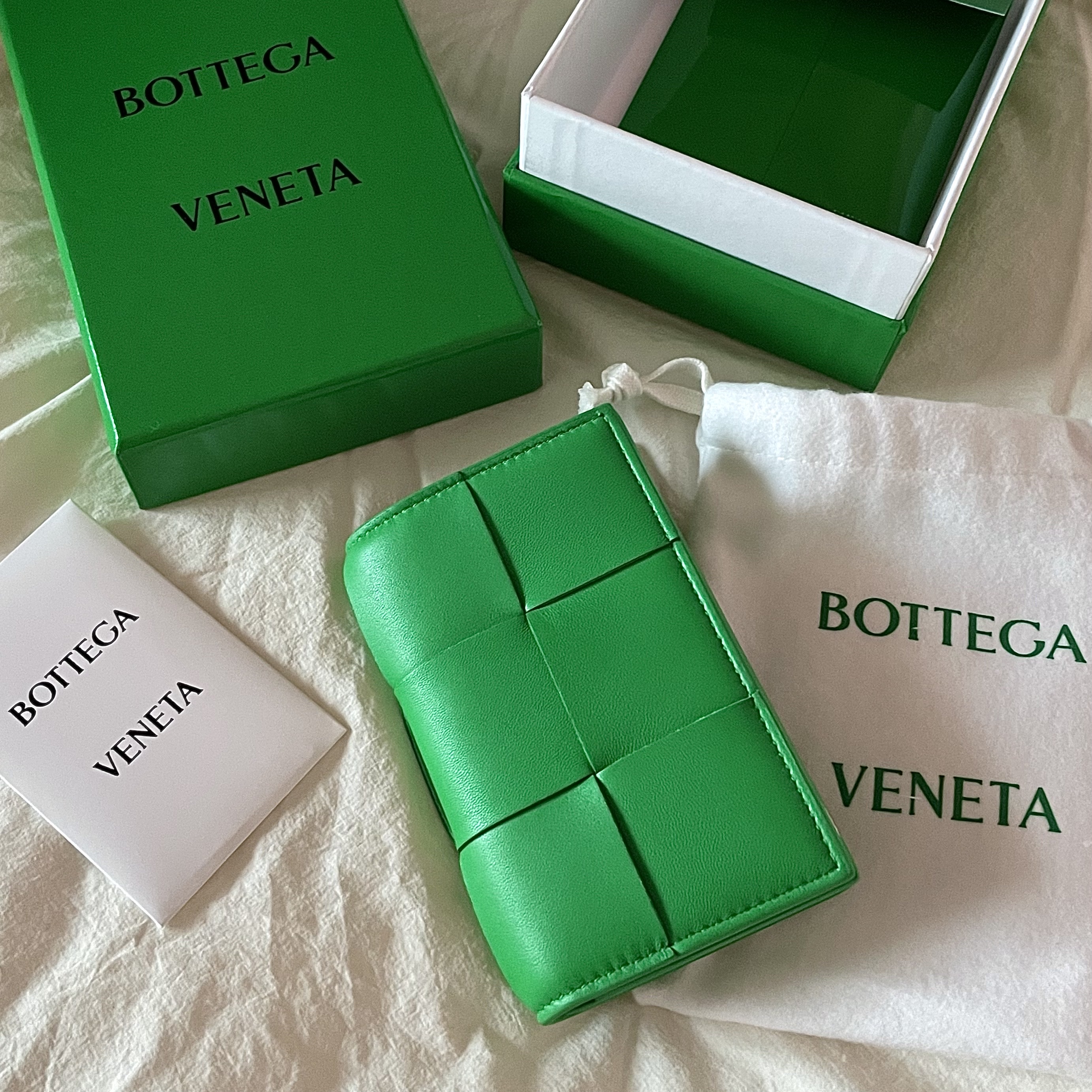 Bottega Veneta Business Card Case Parakeet 착용 스타일 - 2