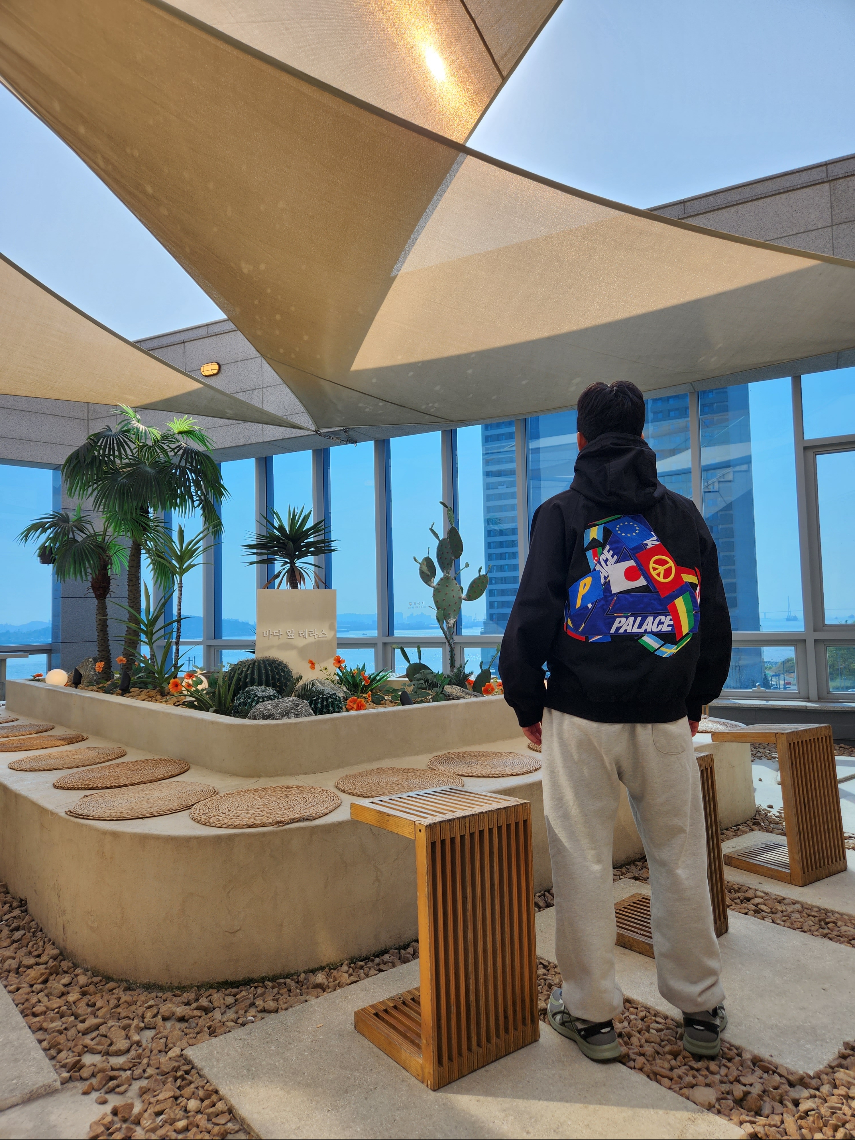 Palace Tri-Flag Hooded Jacket Black - 21SS, Asics Jog 100 S Sheet Rock - 2E Wide 착용 스타일
