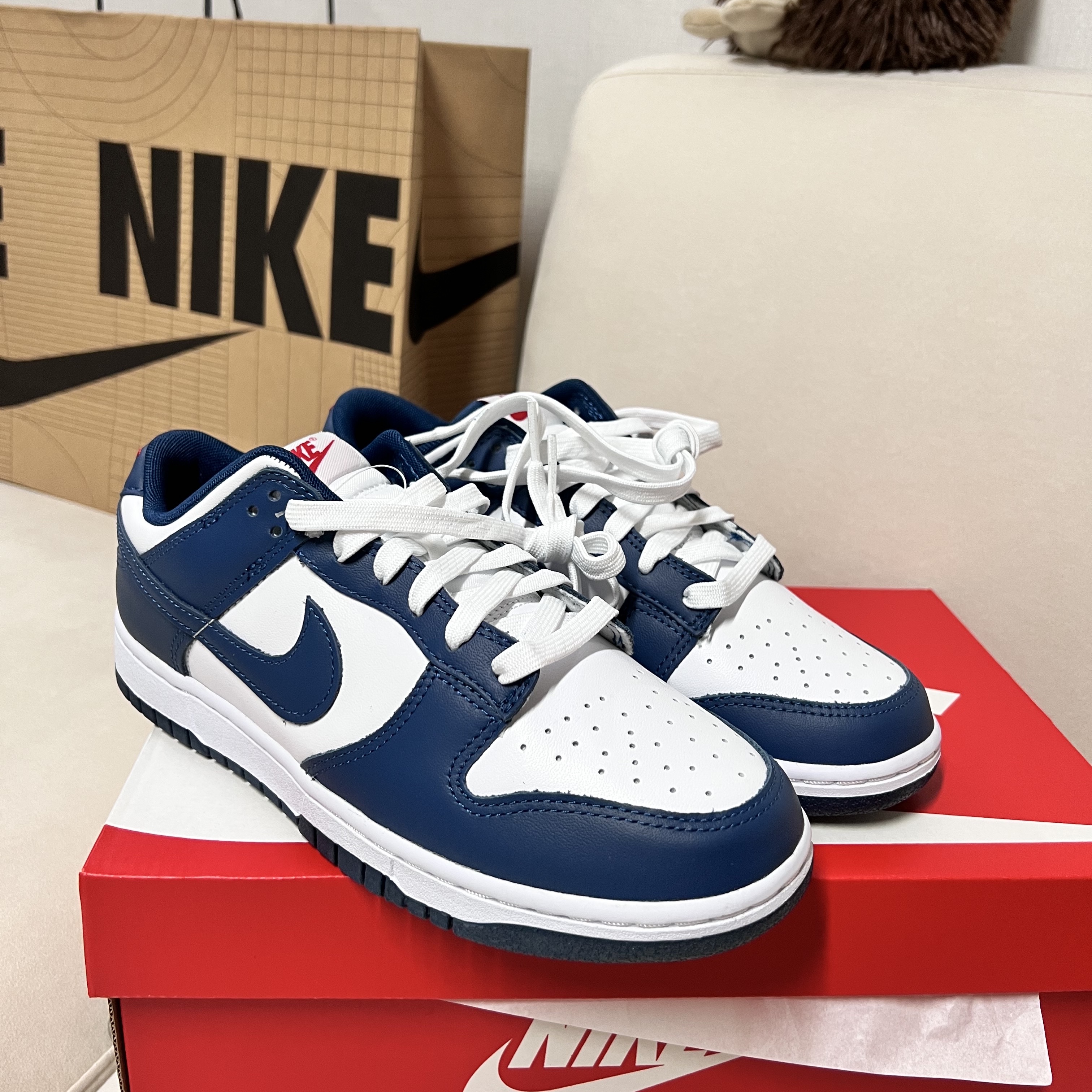 Nike Dunk Low Retro Valerian Blue 착용 스타일 - 1