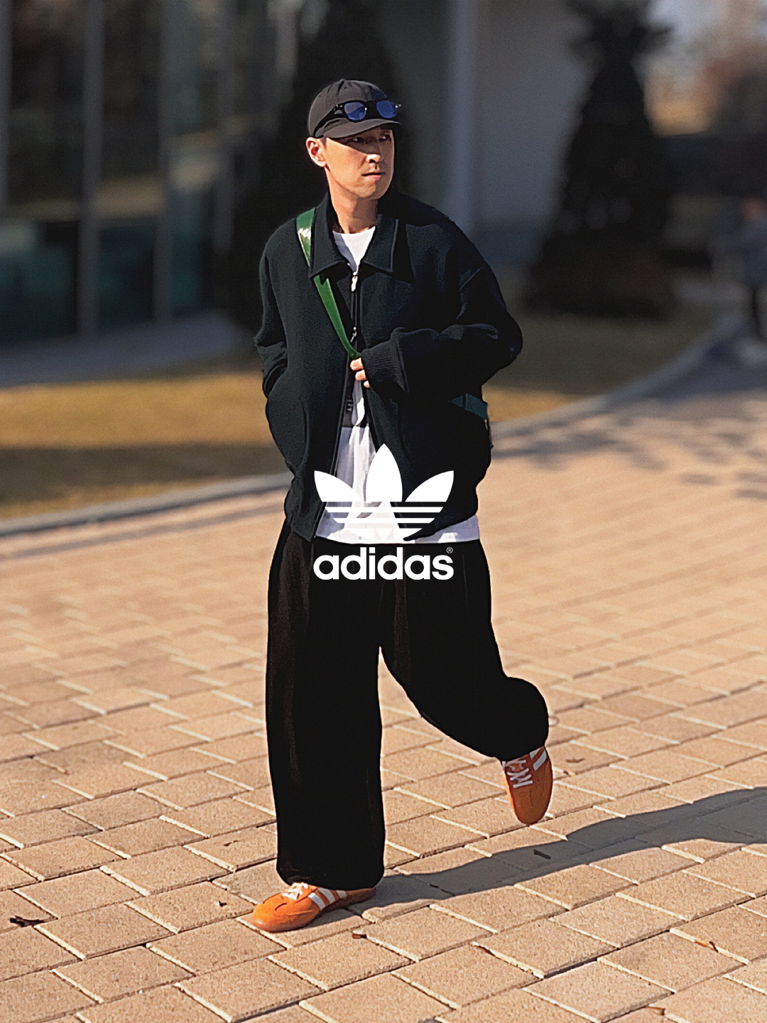 Adidas Samba OG Orange Rush 착용 스타일 - 2