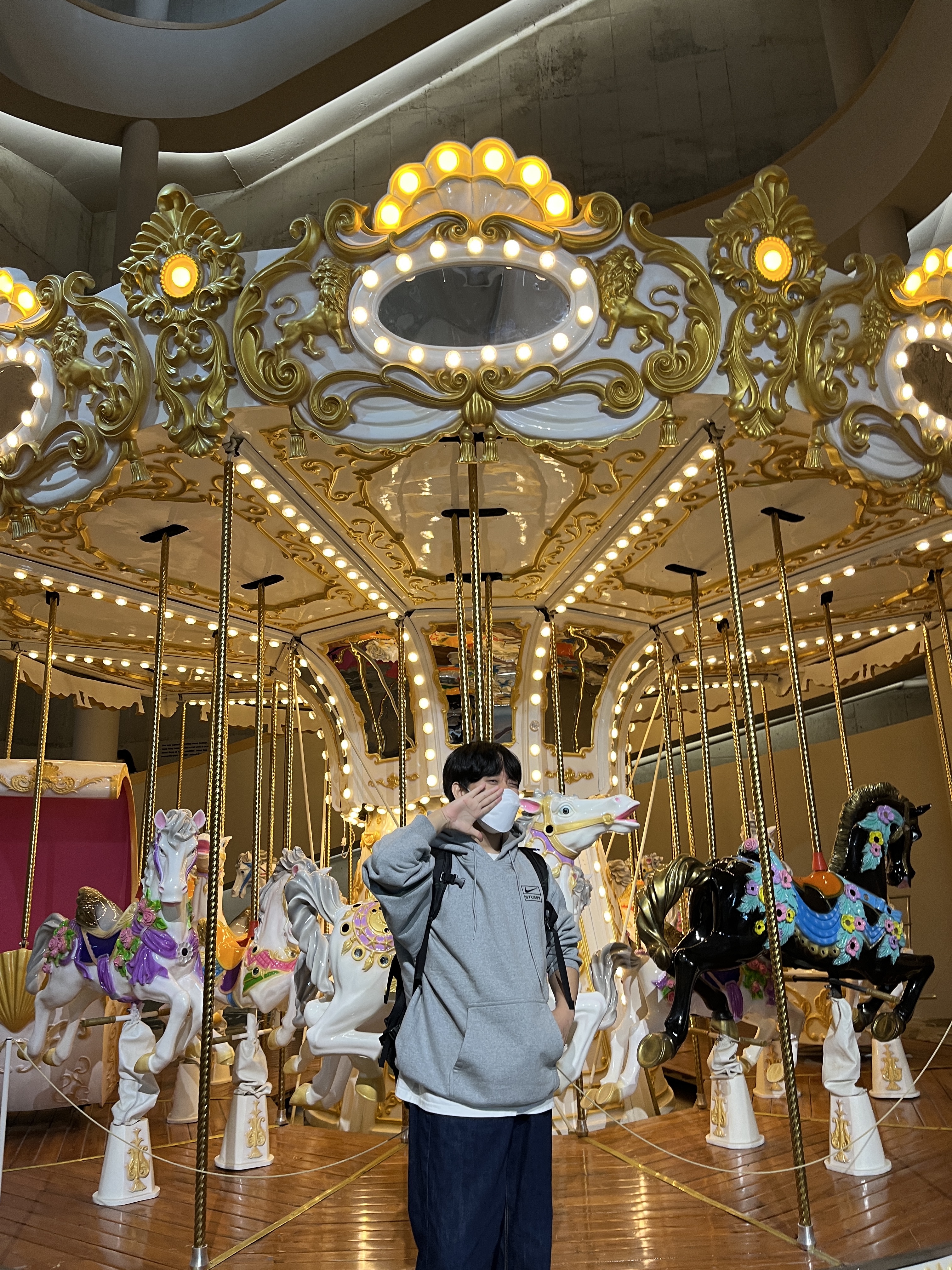 Nike x Stussy NRG RA Pullover Hoodie Dark Grey Heather (DJ9488-063) 착용 스타일