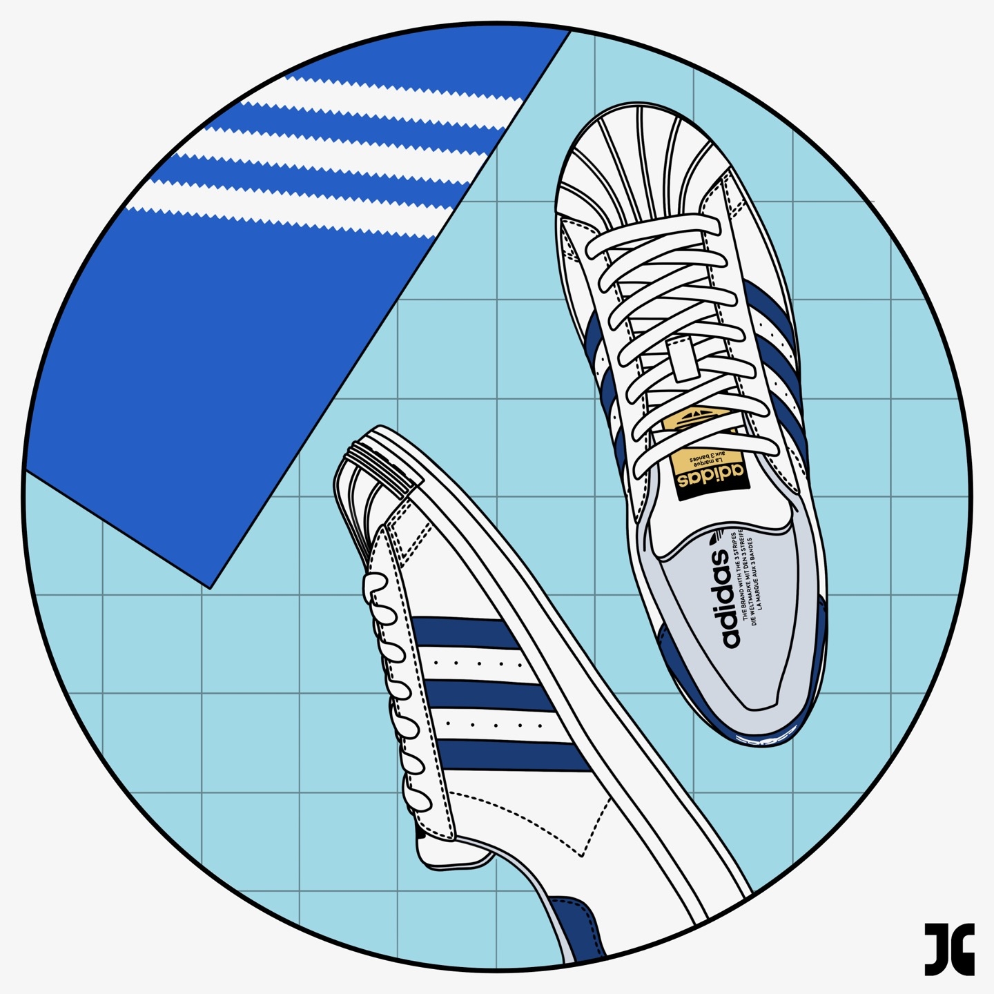 Adidas Superstar White Black 착용 스타일