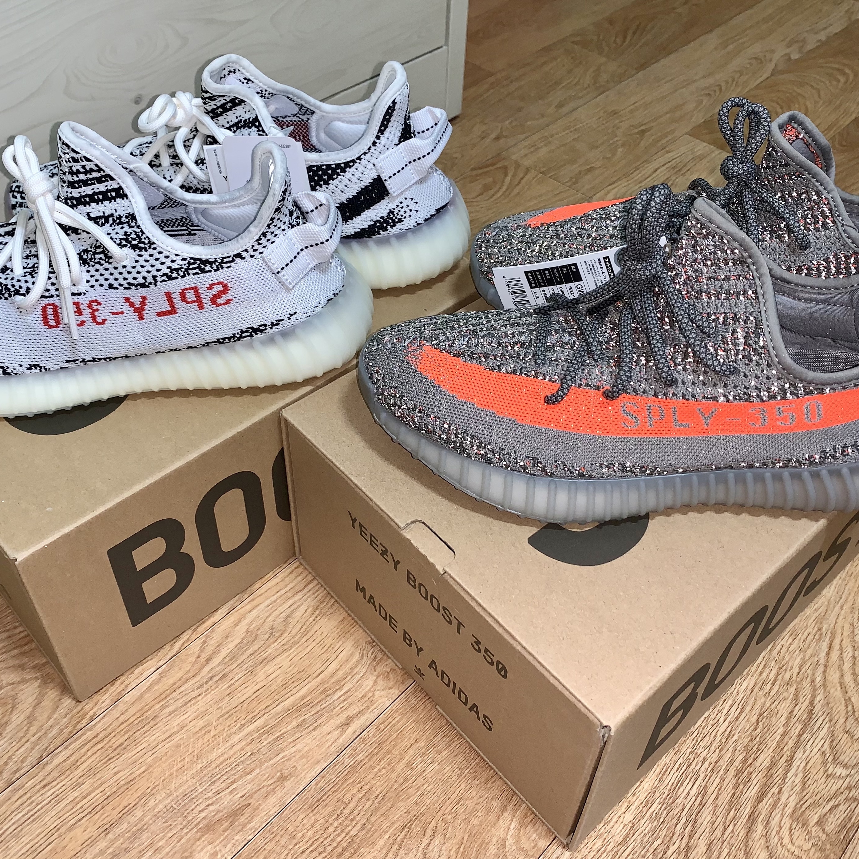 Adidas Yeezy Boost 350 V2 Beluga - Reflective, Adidas Yeezy Boost 350 V2 Zebra 2017/2019/2020 착용 스타일 - 2