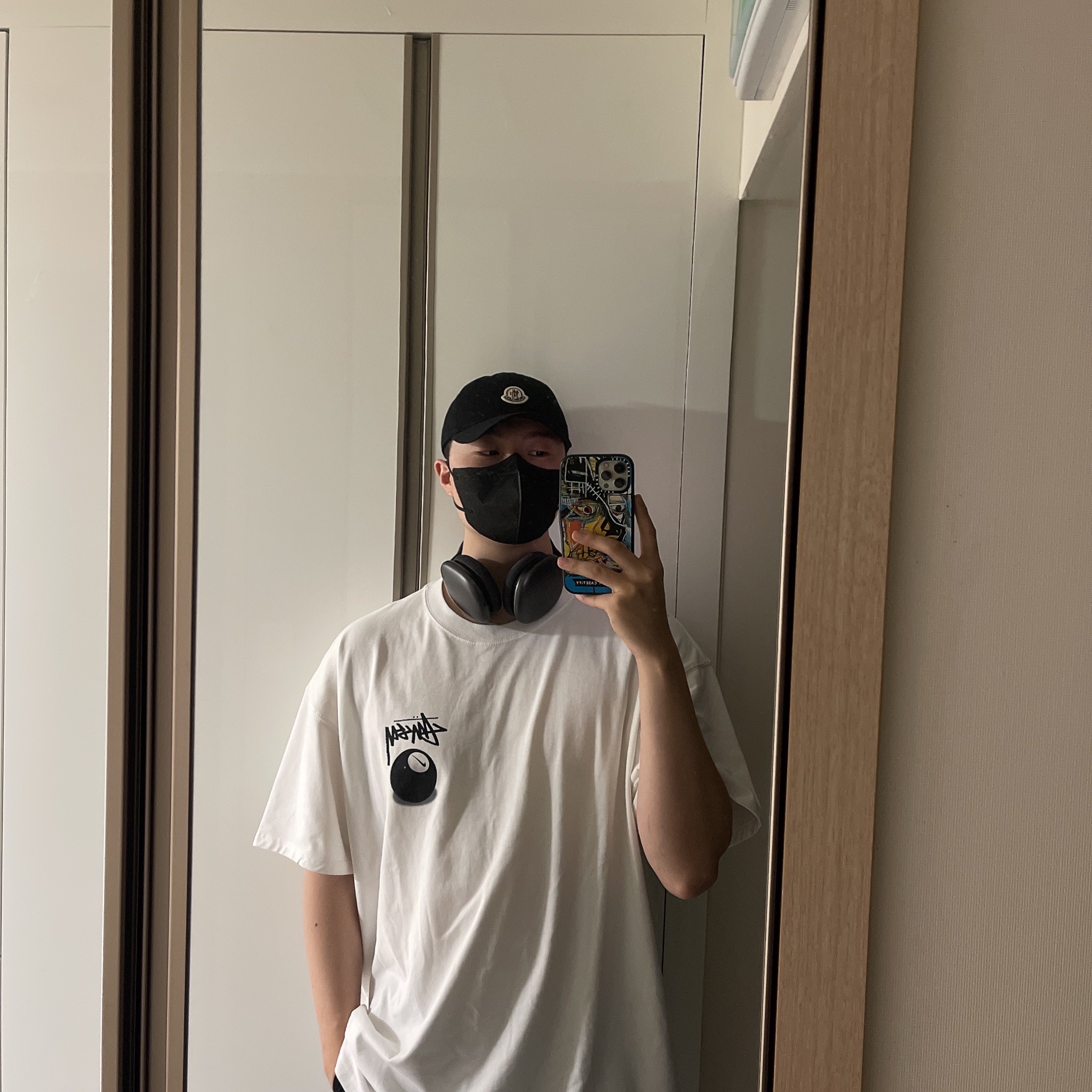 Moncler Logo Baseball Cap Optical Black - 22SS, Apple AirPods Max Lightning Space Gray (Korean Ver.) 착용 스타일