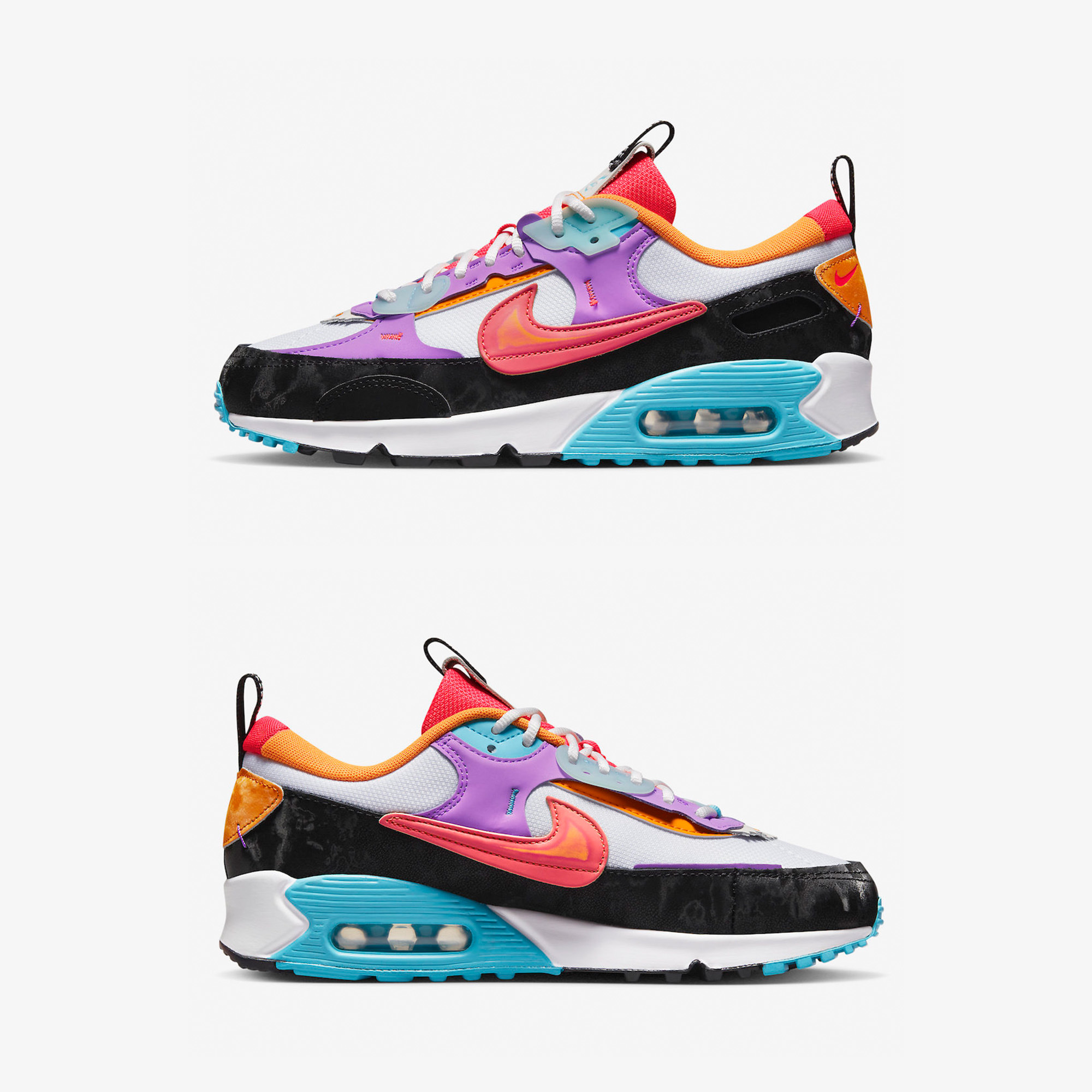 Nike Air Max 90 G NRG Back Home, (W) Nike Air Max 90 Futura SE White Wolf Grey 착용 스타일 - 3