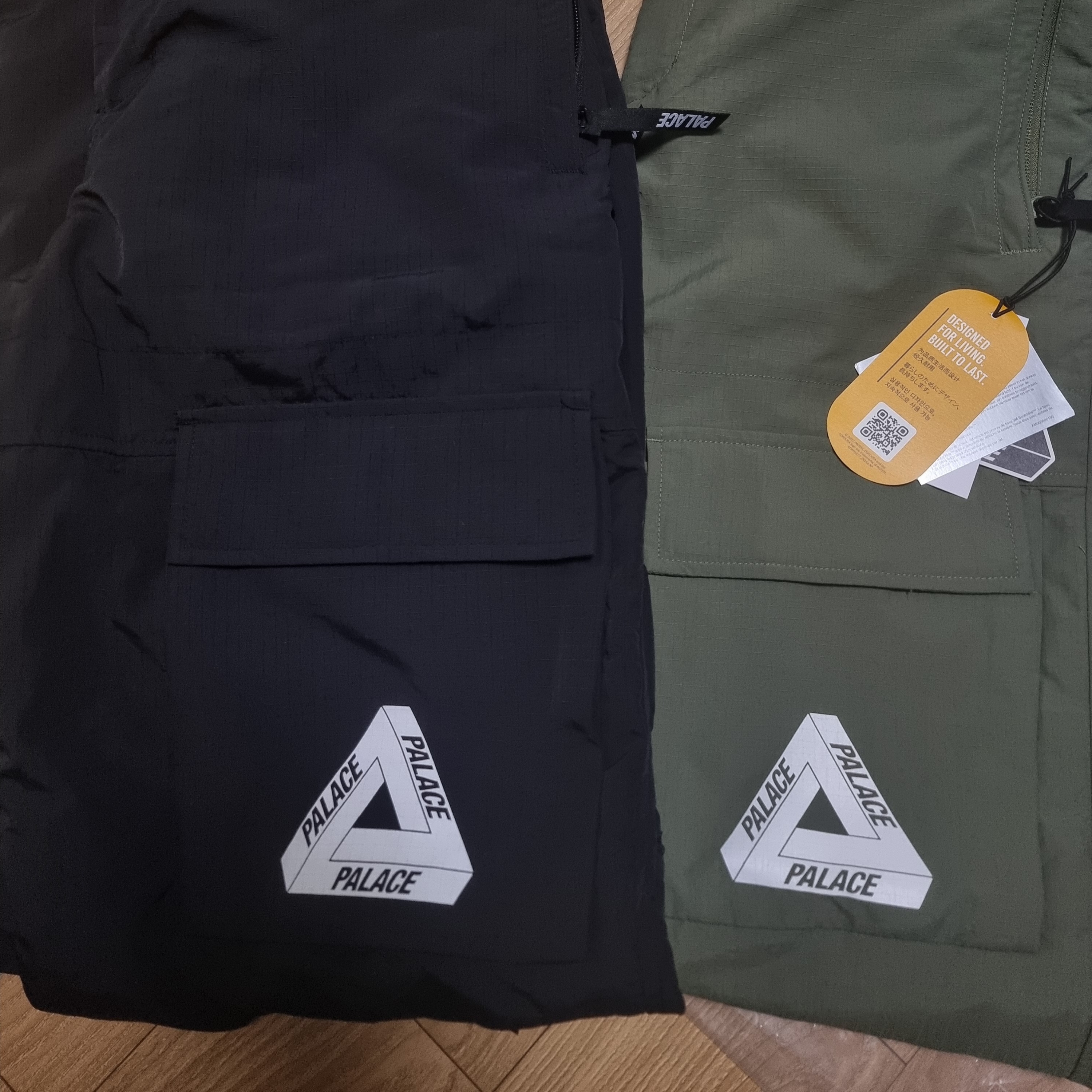Palace Cordura RS Shell Cargos Black - 22FW, Palace Cordura RS Shell Cargos Olive - 22FW 착용 스타일
