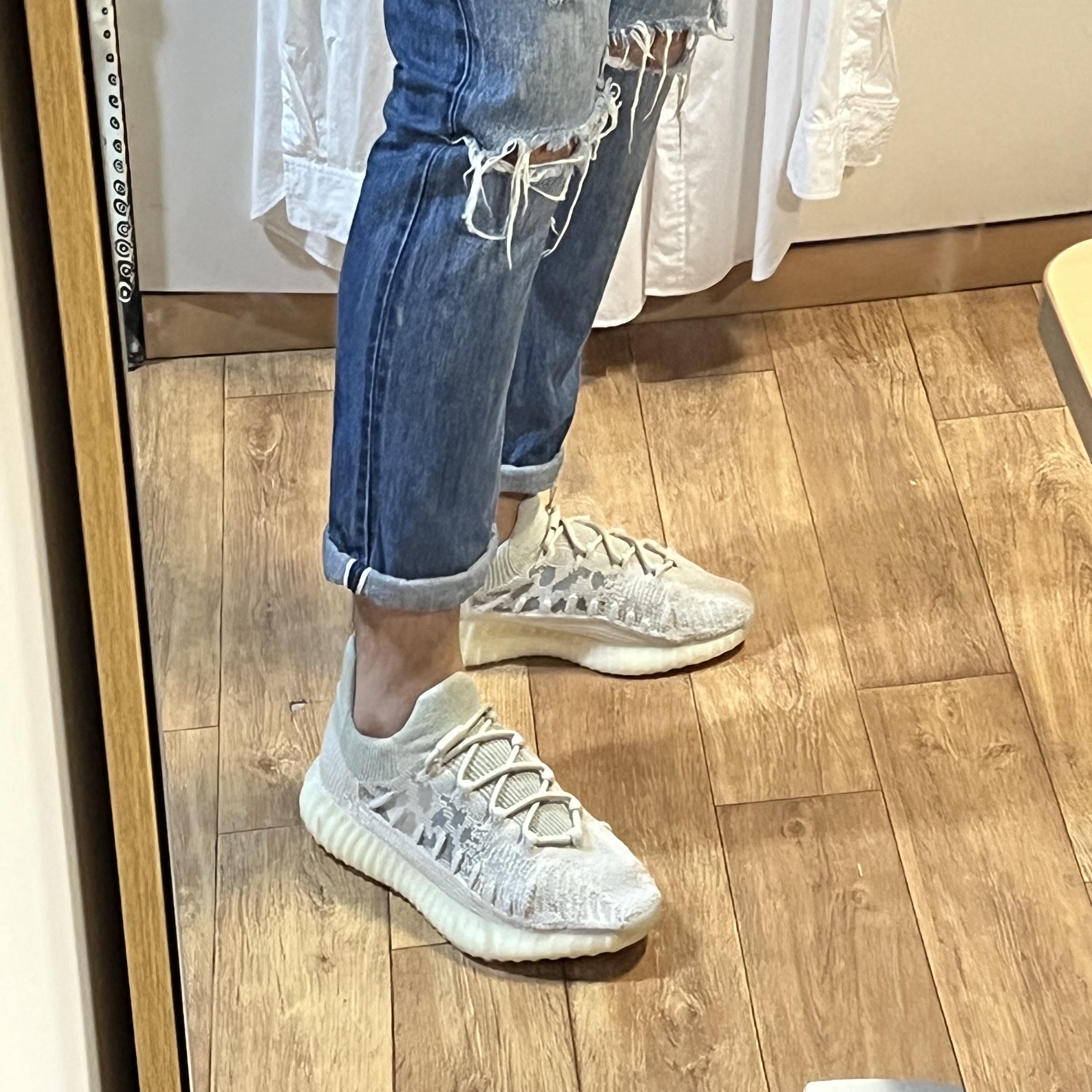 Adidas Yeezy 350 V2 CMPCT Slate Bone 2022/2023 착용 스타일