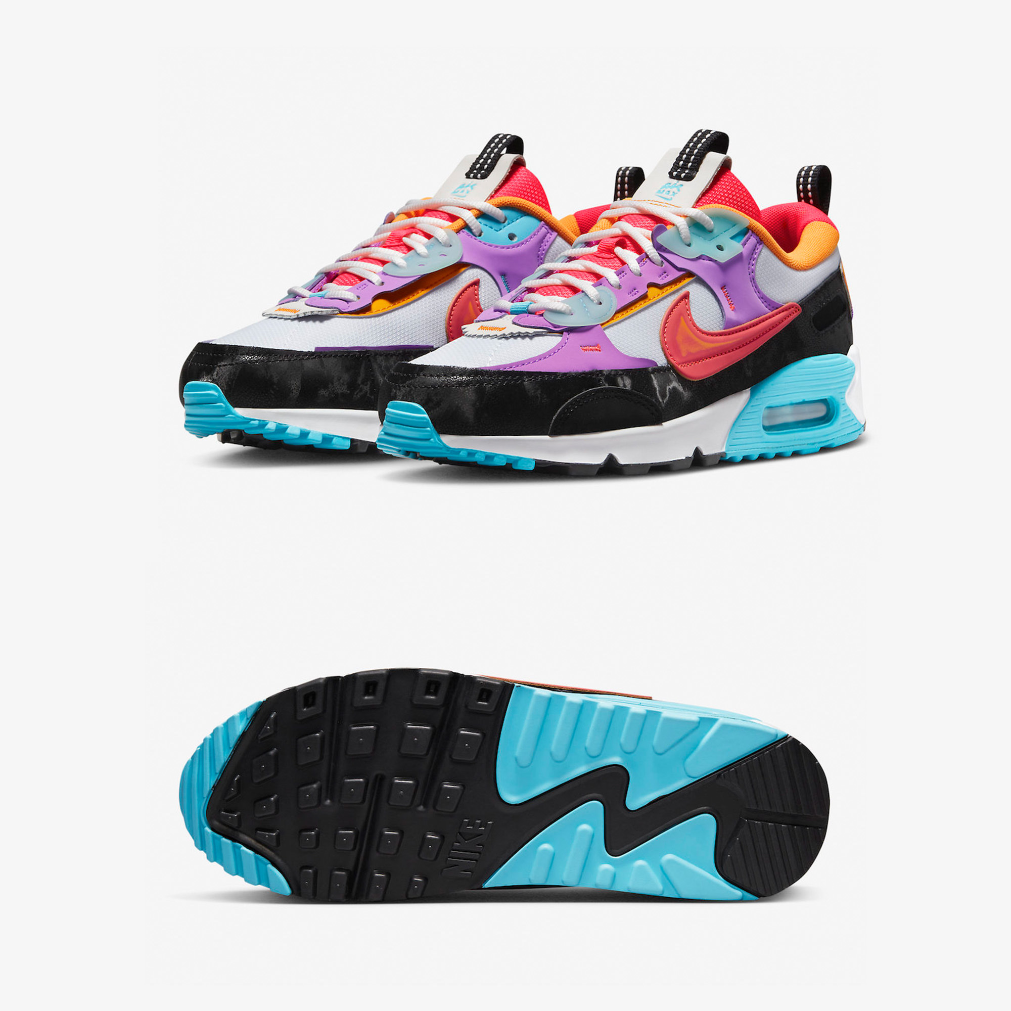 Nike Air Max 90 G NRG Back Home, (W) Nike Air Max 90 Futura SE White Wolf Grey 착용 스타일 - 2