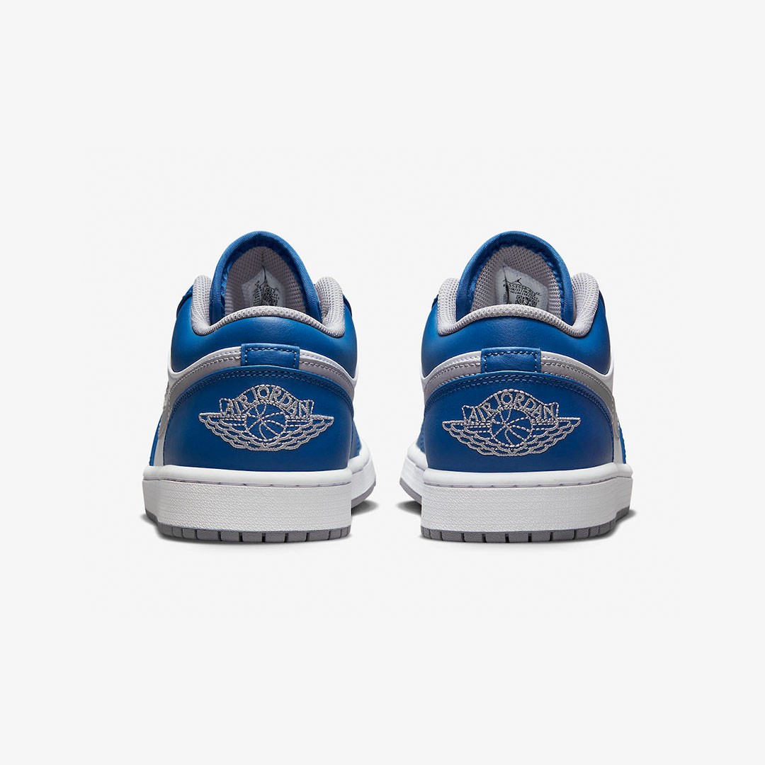 Jordan 1 Low True Blue Cement Grey, (GS) Jordan 1 Low True Blue Cement Grey 착용 스타일 - 5
