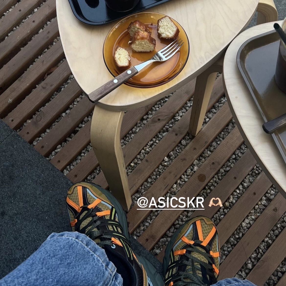 Asics x Andersson Bell Gel-Sonoma 15-50 Olive Oil Dark Brown 착용 스타일