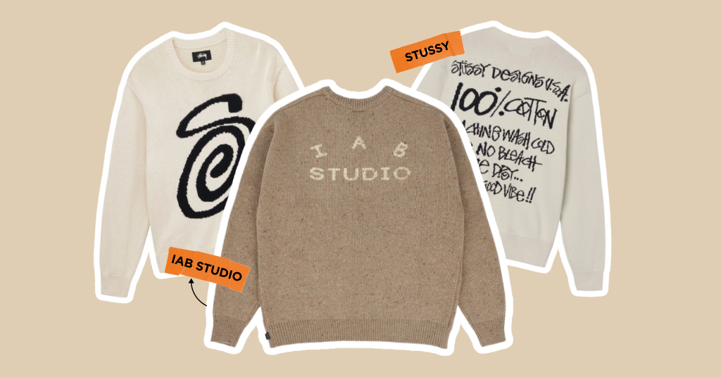 stussy gothic sweater 黒 스투시 고딕 스웨터 블랙 | Stussy | KREAM