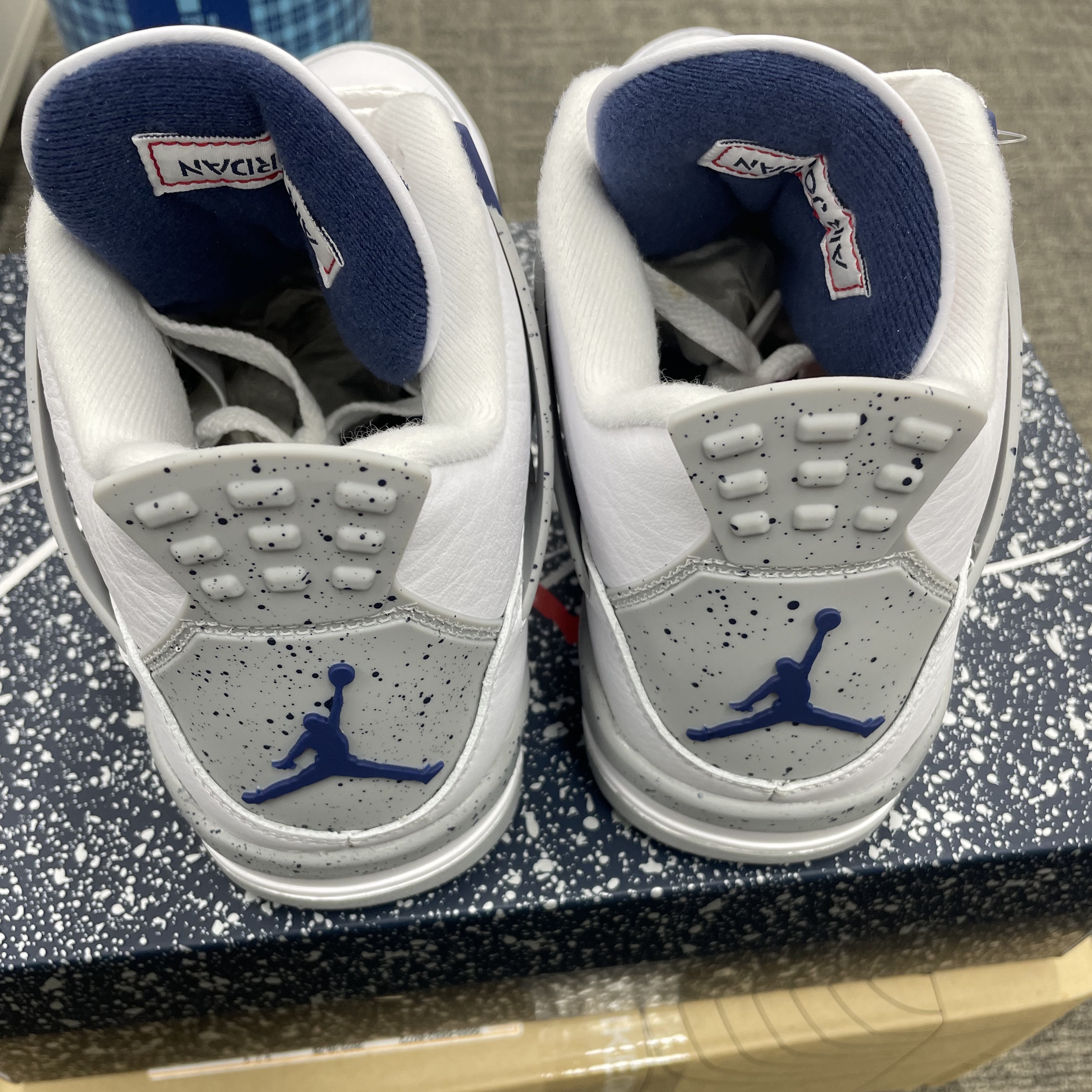 Jordan 4 Retro Midnight Navy 착용 스타일 - 3