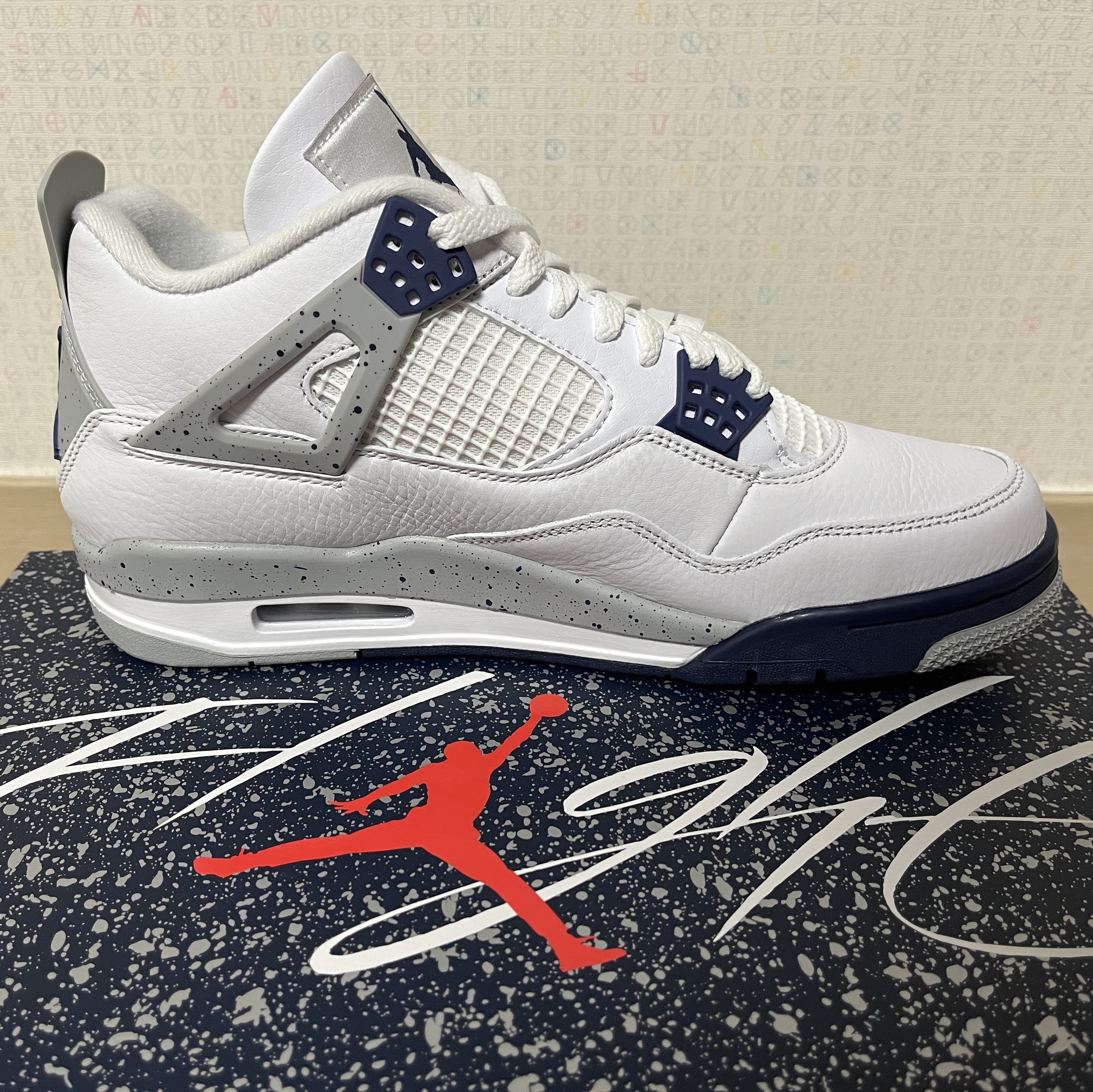 Jordan 4 Retro Midnight Navy 착용 스타일 - 4
