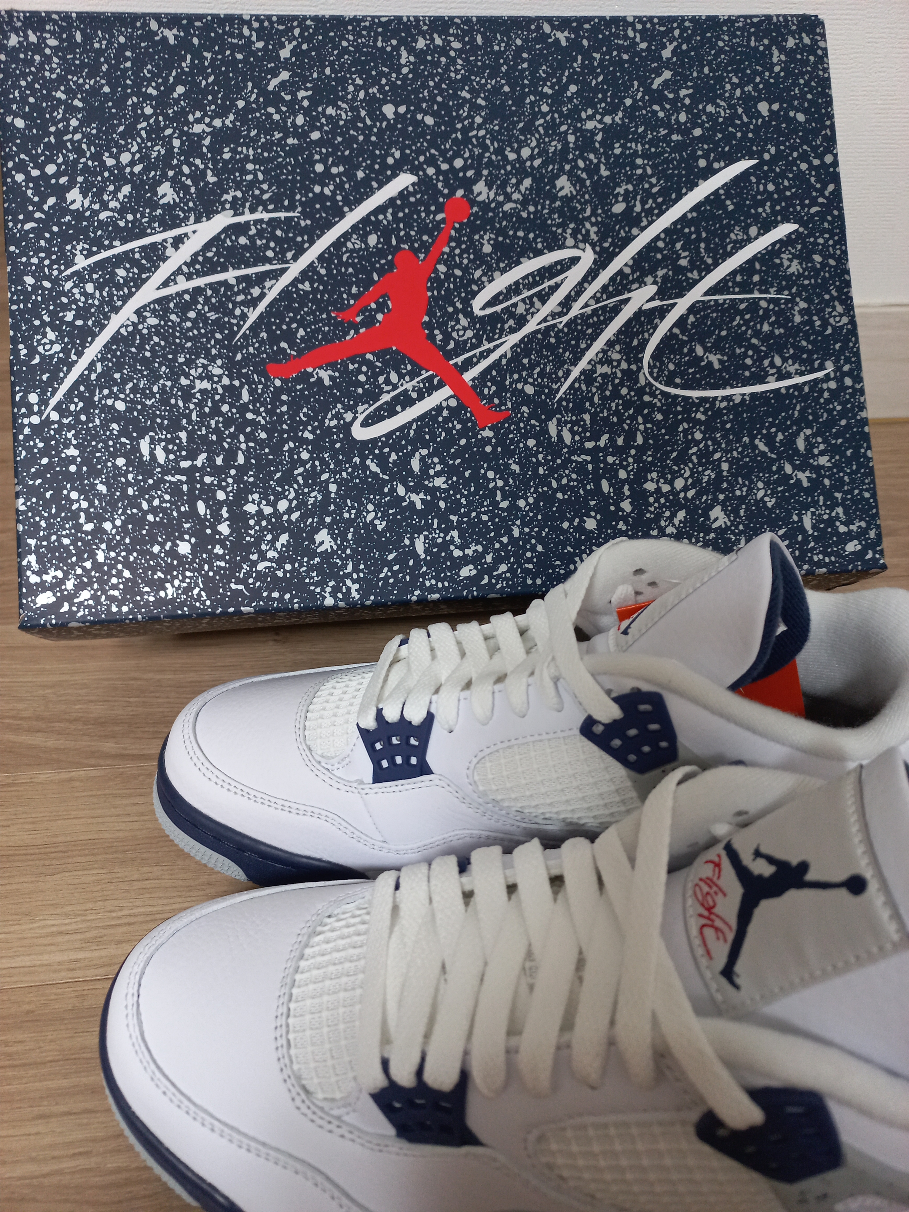 Jordan 4 Retro Midnight Navy 착용 스타일 - 3