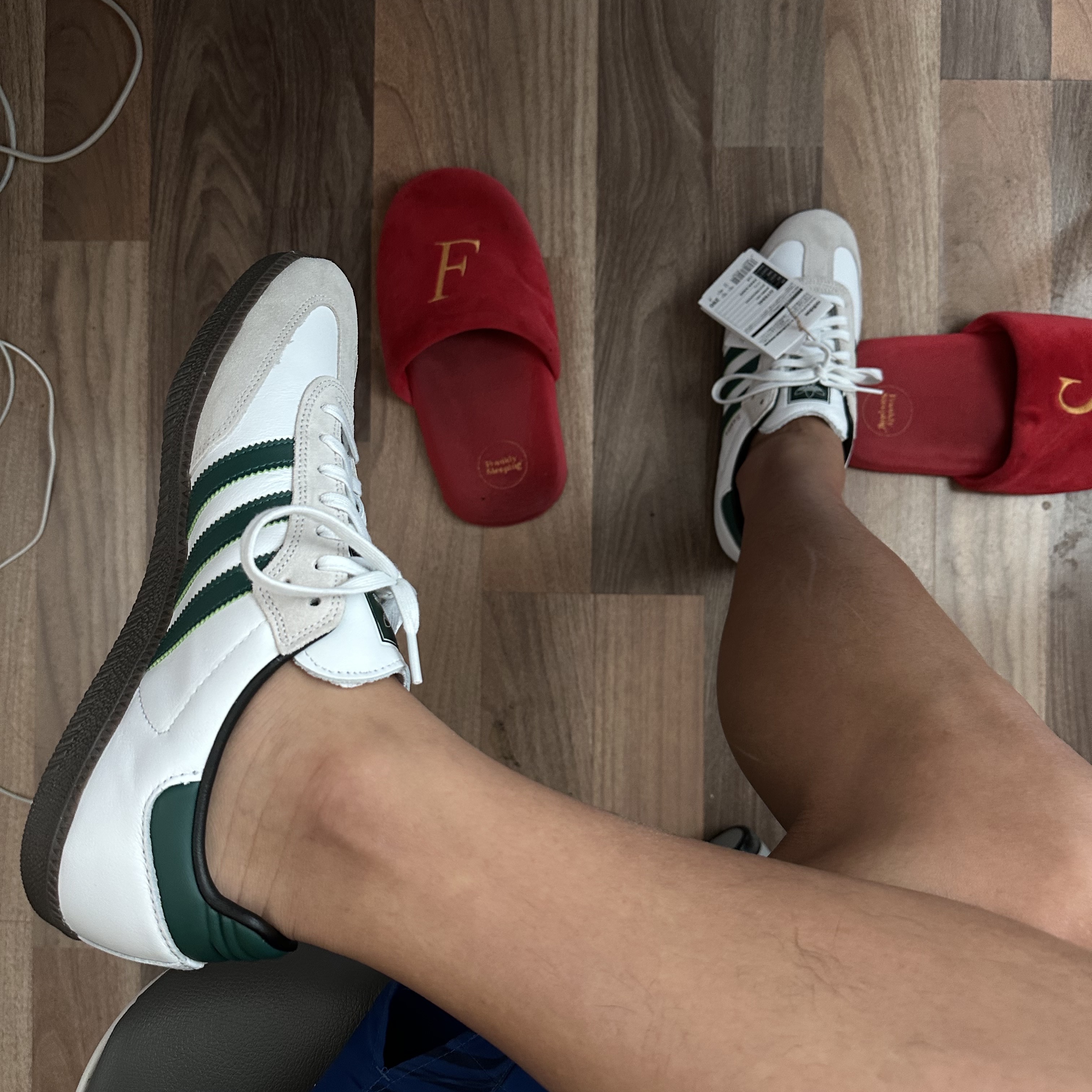 Adidas Samba ADV Collegiate Green 착용 스타일